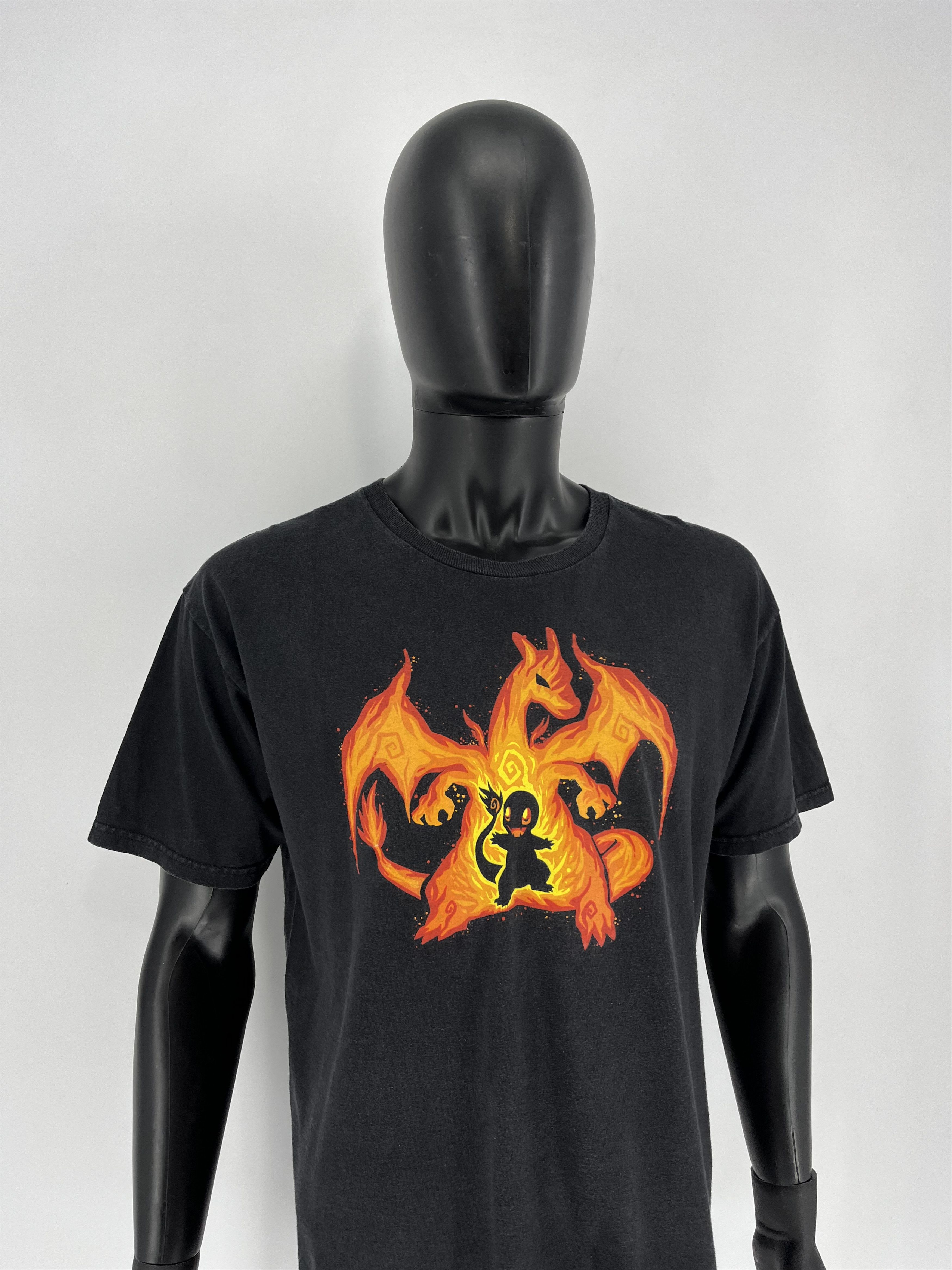 Anime × Nintendo × Pokemon Vintage Pokemon Charmander Nintendo T-shirt Size US L / EU 52-54 / 3 - 3 Thumbnail