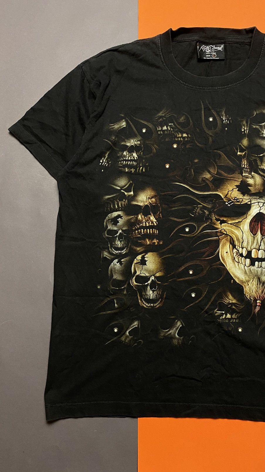 Vintage Skeleton vintage tee Size US L / EU 52-54 / 3 - 3 Thumbnail