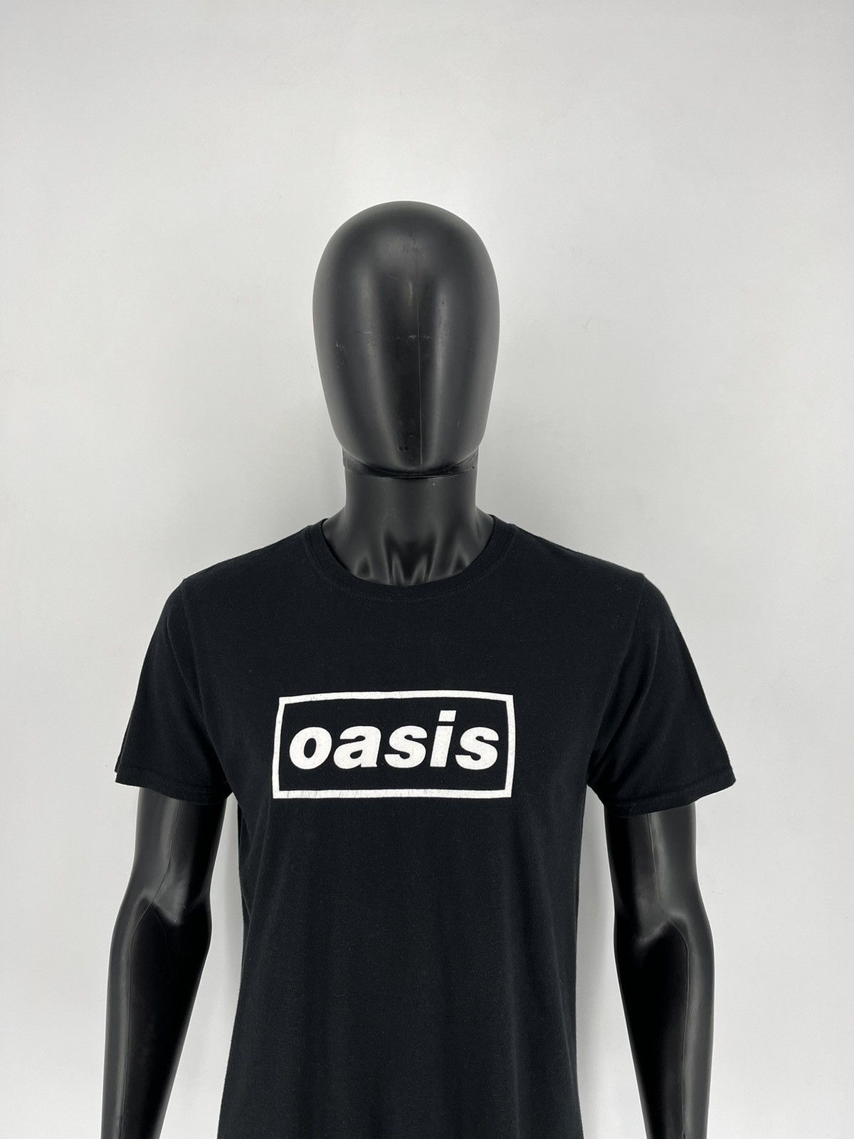 Band Tees × Vintage Vintage Oasis Y2K Box Logo Sky White T Shirt Size US M / EU 48-50 / 2 - 1 Thumbnail