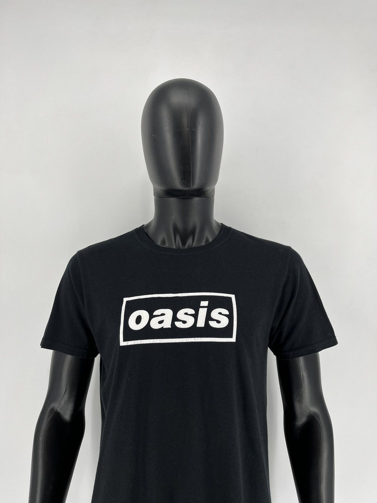 Band Tees × Vintage Vintage Oasis Y2K Box Logo Sky White T Shirt Size US M / EU 48-50 / 2 - 5 Thumbnail