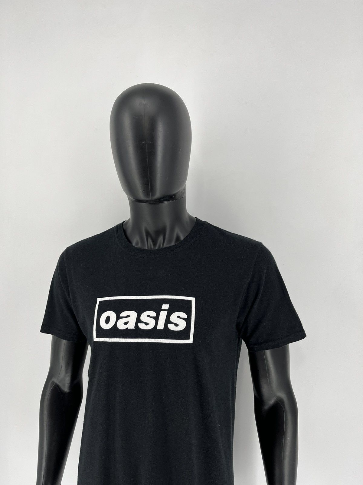 Band Tees × Vintage Vintage Oasis Y2K Box Logo Sky White T Shirt Size US M / EU 48-50 / 2 - 4 Thumbnail