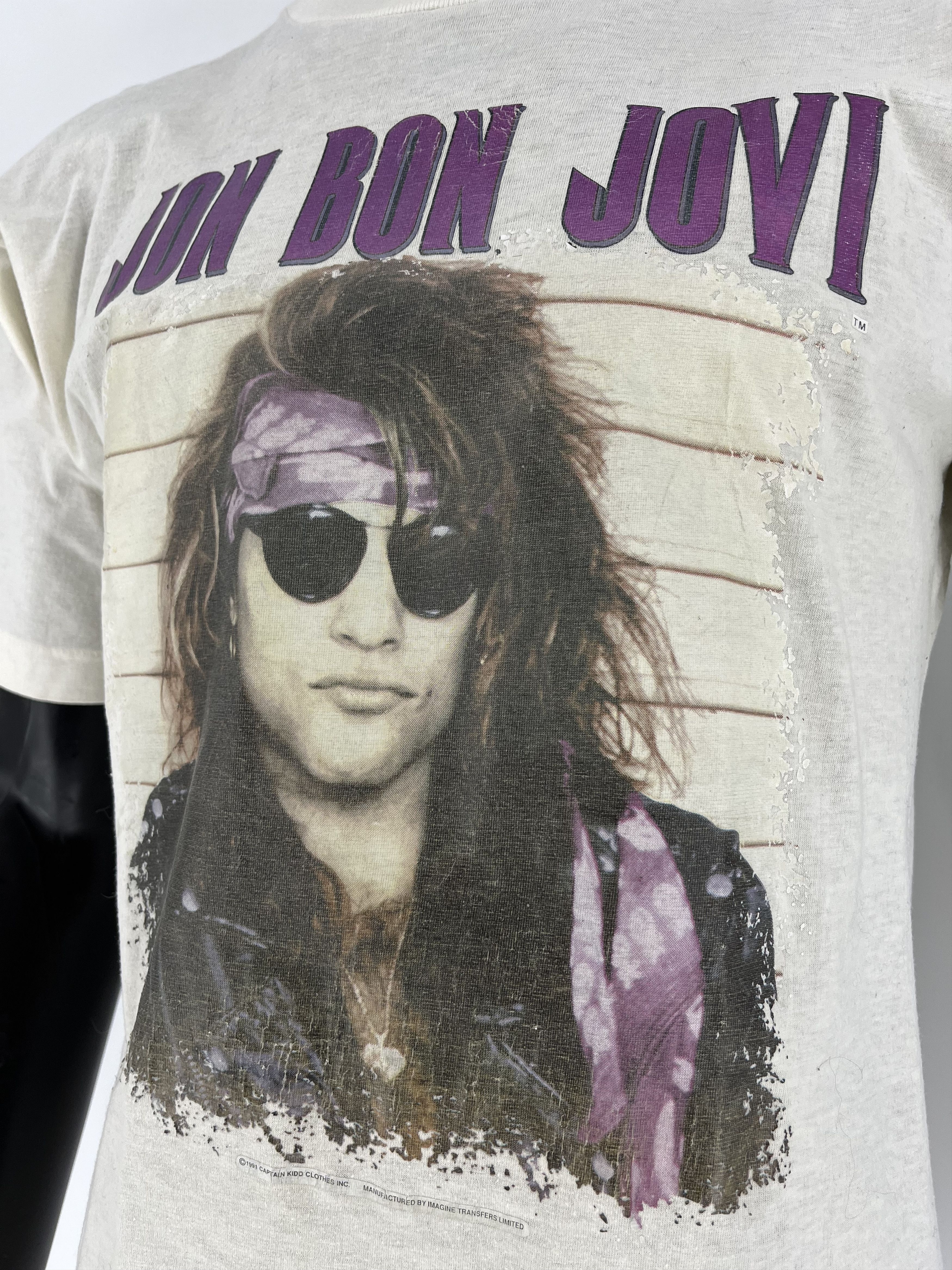 Bon Jovi × Vintage VINTAGE 1991 BON JOVI KEEP THE FAITH T-SHIRT Size US M / EU 48-50 / 2 - 7 Thumbnail