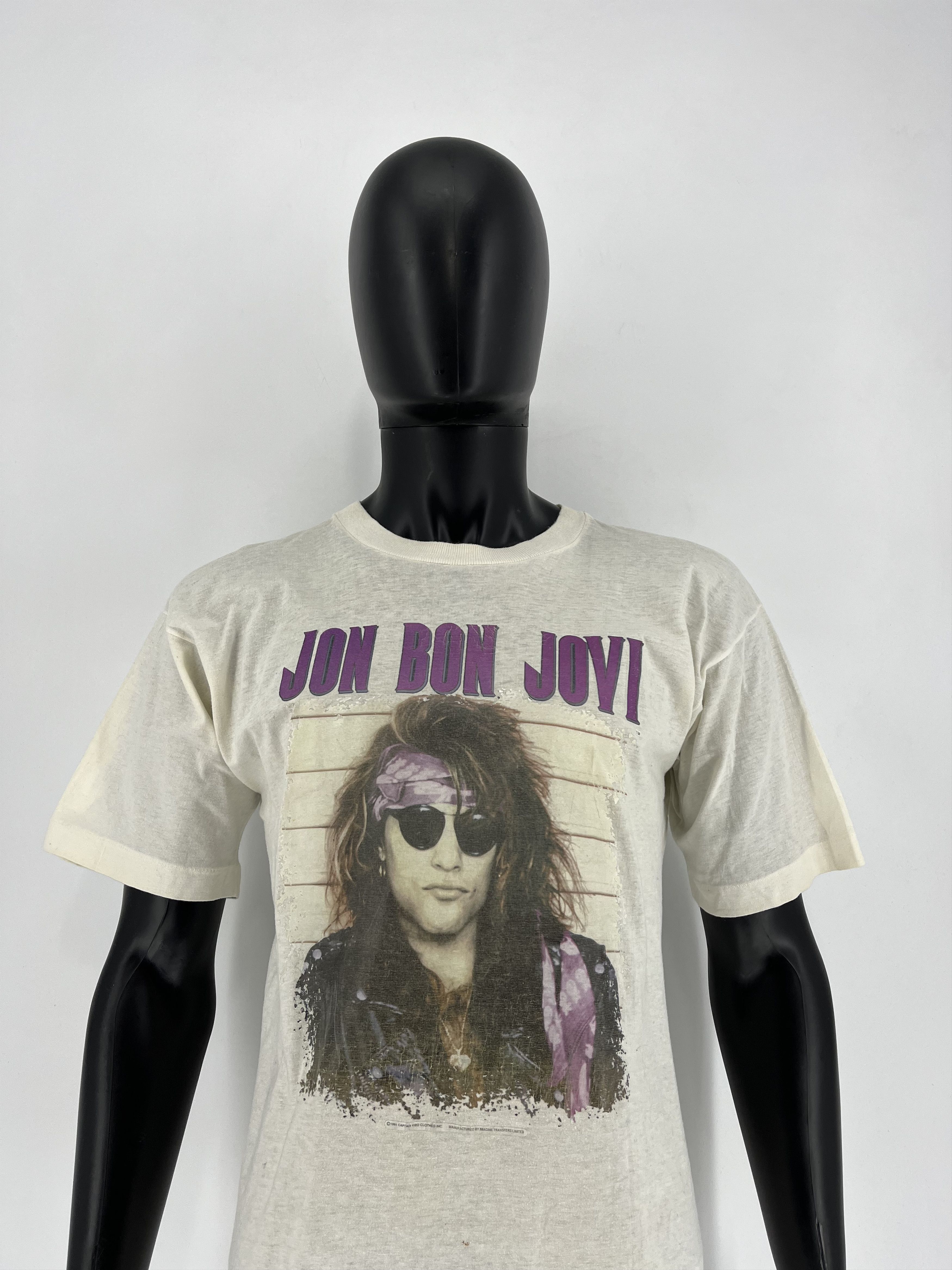 Bon Jovi × Vintage VINTAGE 1991 BON JOVI KEEP THE FAITH T-SHIRT Size US M / EU 48-50 / 2 - 6 Thumbnail
