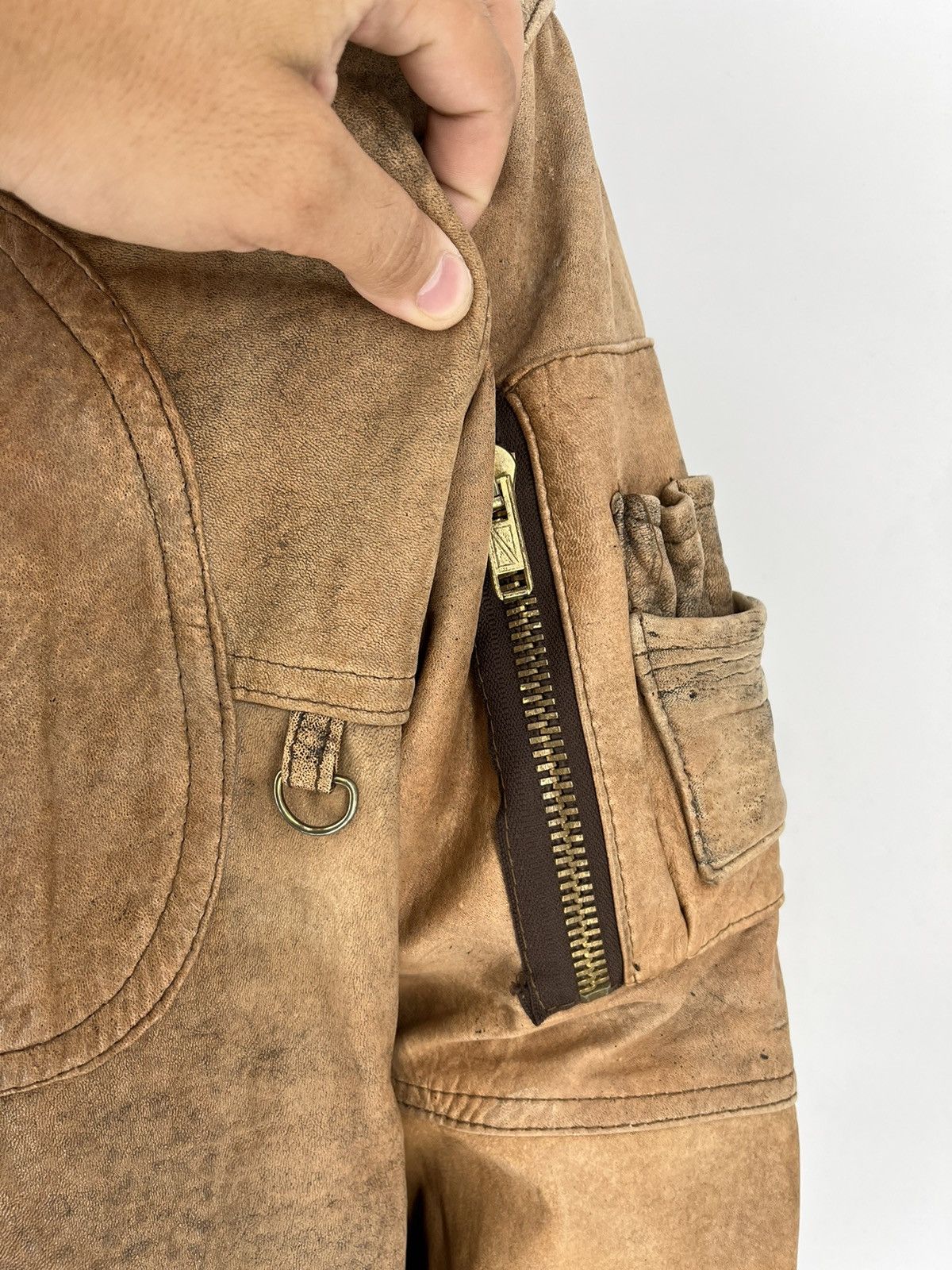 Vintage VINTAGE LEATHER FLIGHT JACKET Boy Scouts Size US XL / EU 56 / 4 - 12 Thumbnail