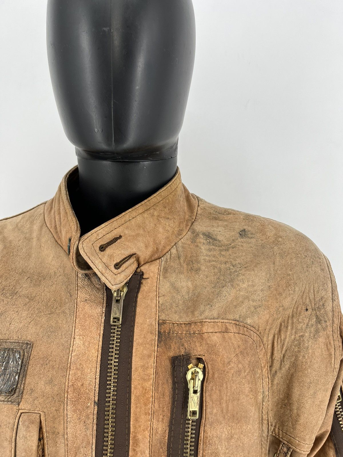 Vintage VINTAGE LEATHER FLIGHT JACKET Boy Scouts Size US XL / EU 56 / 4 - 8 Thumbnail