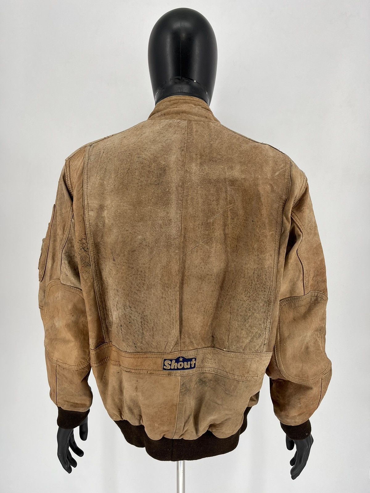 Vintage VINTAGE LEATHER FLIGHT JACKET Boy Scouts Size US XL / EU 56 / 4 - 17 Thumbnail