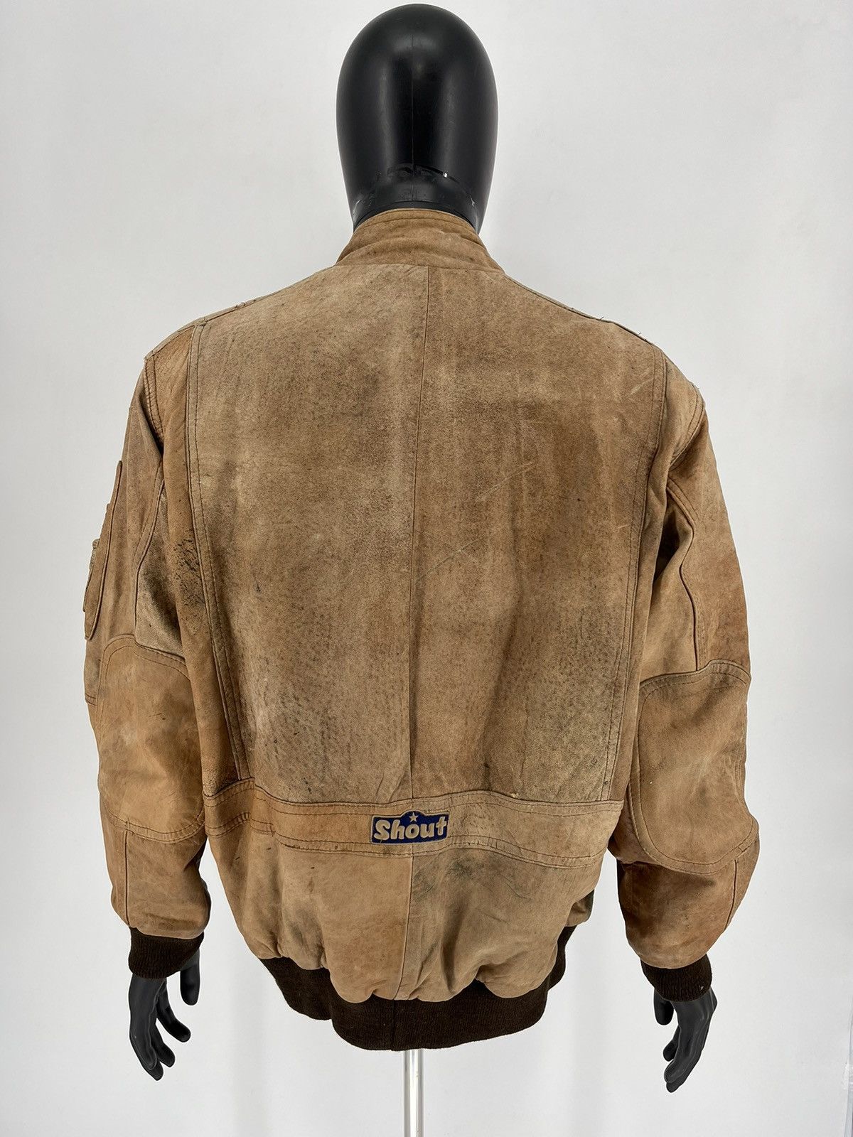Vintage VINTAGE LEATHER FLIGHT JACKET Boy Scouts Size US XL / EU 56 / 4 - 16 Thumbnail