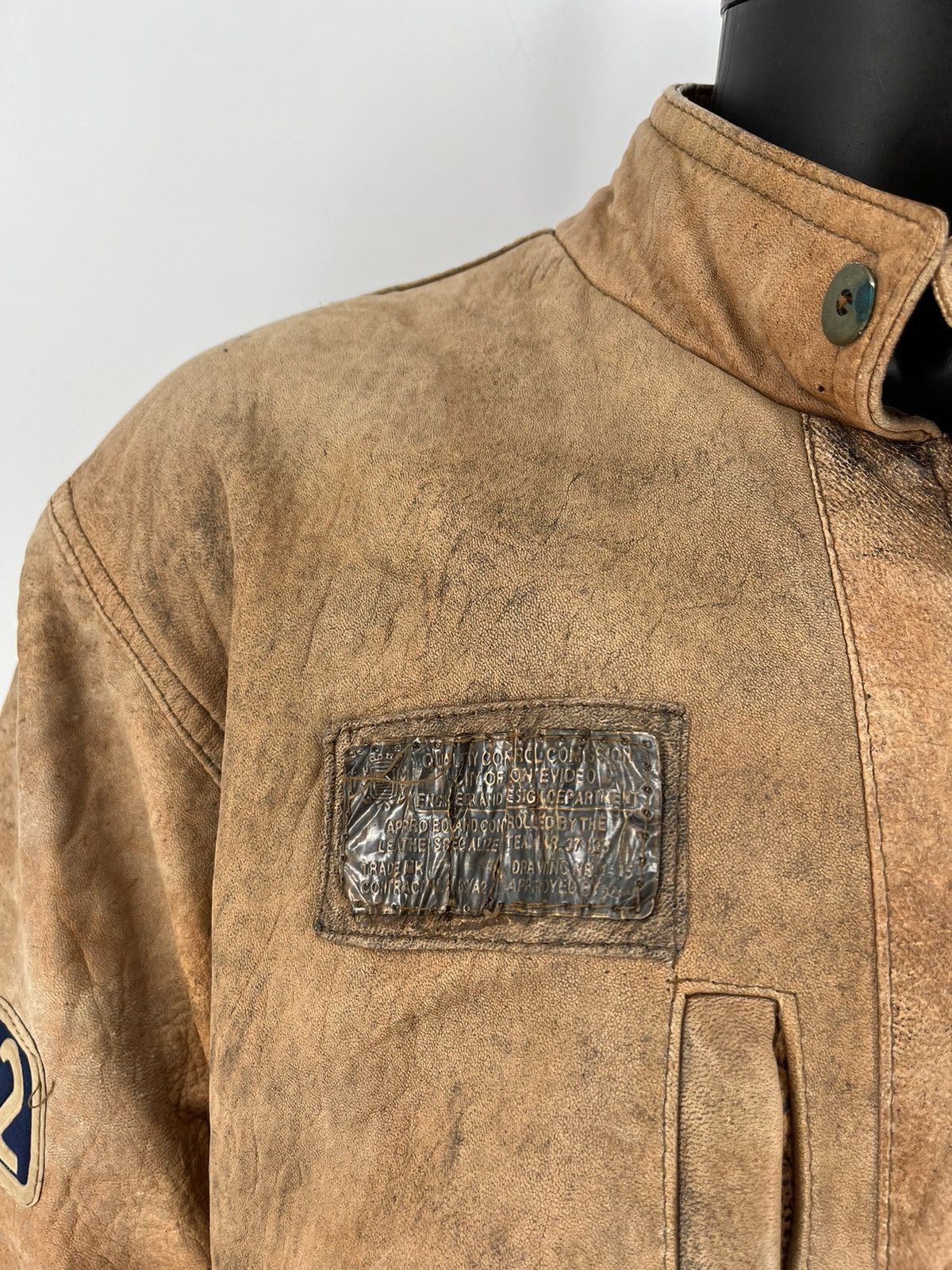 Vintage VINTAGE LEATHER FLIGHT JACKET Boy Scouts Size US XL / EU 56 / 4 - 9 Thumbnail