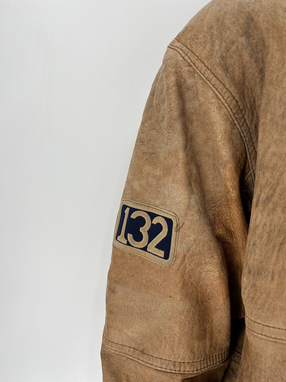 Vintage VINTAGE LEATHER FLIGHT JACKET Boy Scouts Size US XL / EU 56 / 4 - 11 Thumbnail