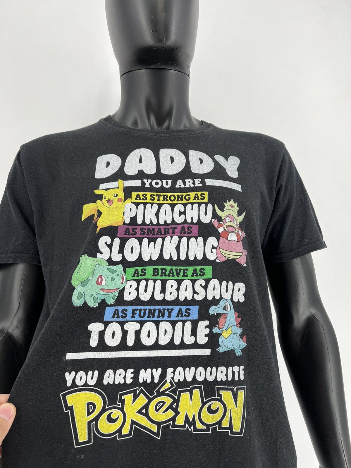 Anime × Pokemon Vintage Y2K Anime DADDY Pokemon Tee Size US L / EU 52-54 / 3 - 6 Thumbnail