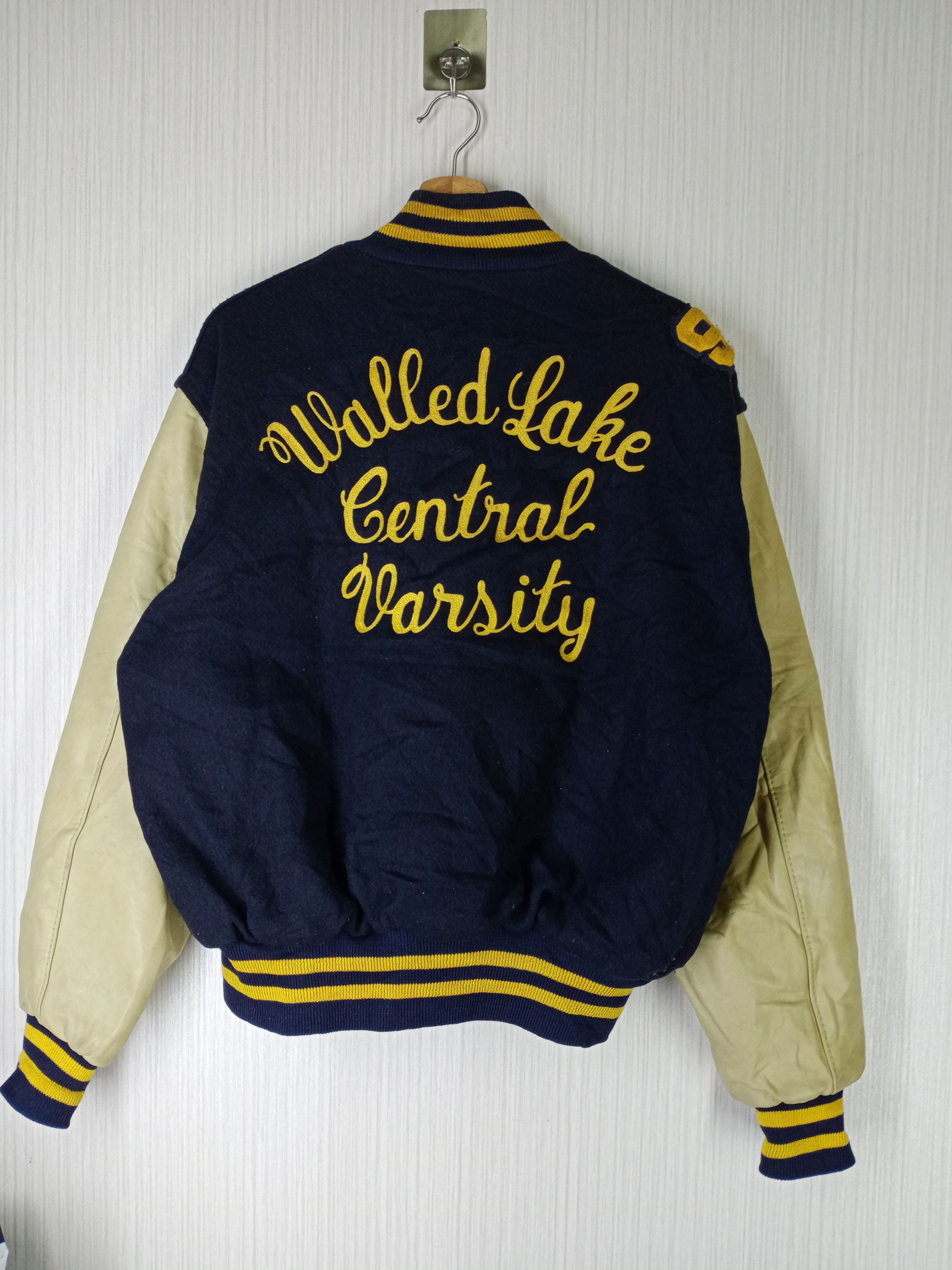 Holloway Rare Vintage Holloway Varsity Leather/Wool Jacket Size US L / EU 52-54 / 3 - 2 Thumbnail
