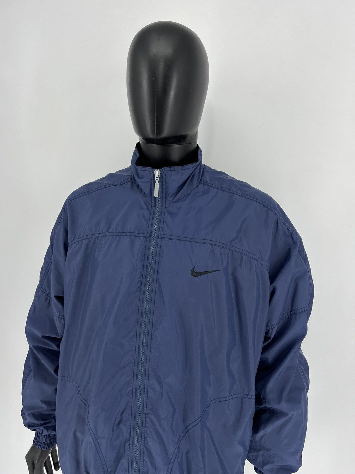 Nike × Vintage Vintage 90s Nike Y2K big swoosh jacket streetwear rare Size US XL / EU 56 / 4 - 6 Thumbnail
