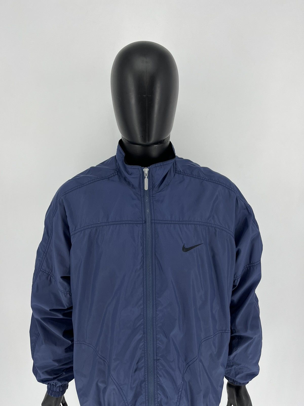 Nike × Vintage Vintage 90s Nike Y2K big swoosh jacket streetwear rare Size US XL / EU 56 / 4 - 7 Thumbnail