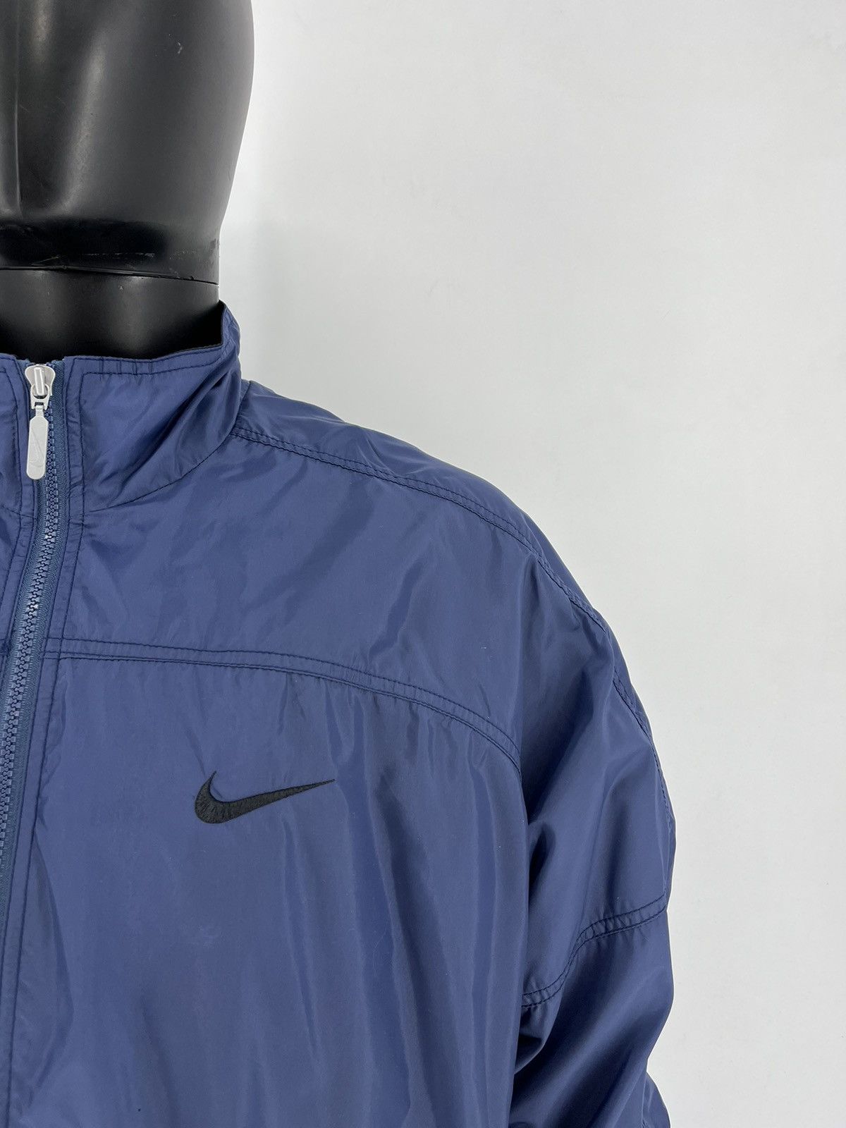 Nike × Vintage Vintage 90s Nike Y2K big swoosh jacket streetwear rare Size US XL / EU 56 / 4 - 8 Thumbnail