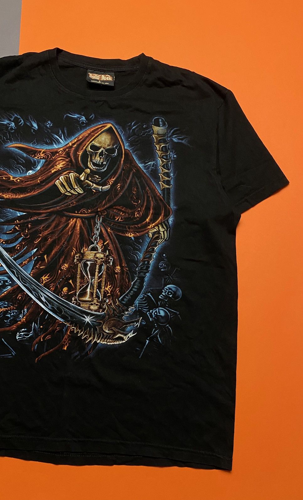 Vintage Skeleton death tee Solid Rock Size US L / EU 52-54 / 3 - 2 Thumbnail