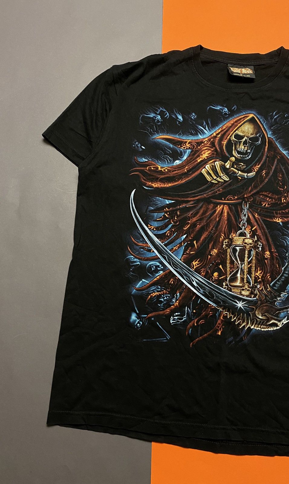 Vintage Skeleton death tee Solid Rock Size US L / EU 52-54 / 3 - 3 Thumbnail