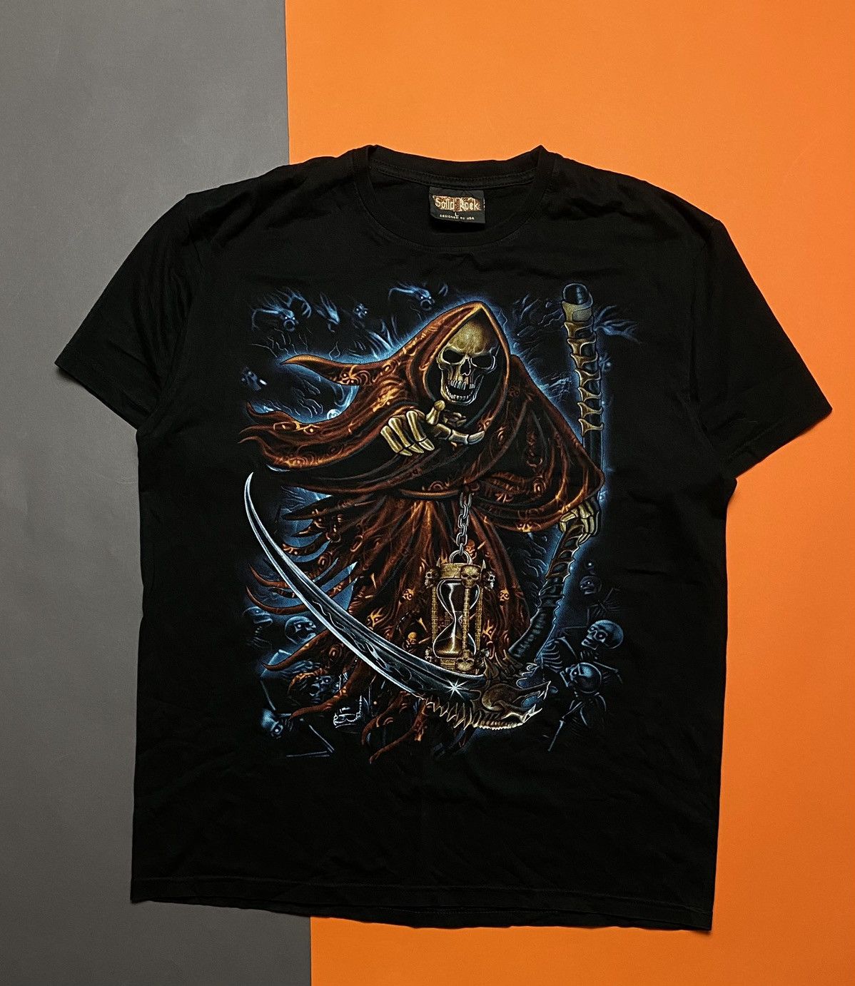 Vintage Skeleton death tee Solid Rock Size US L / EU 52-54 / 3 - 1 Thumbnail