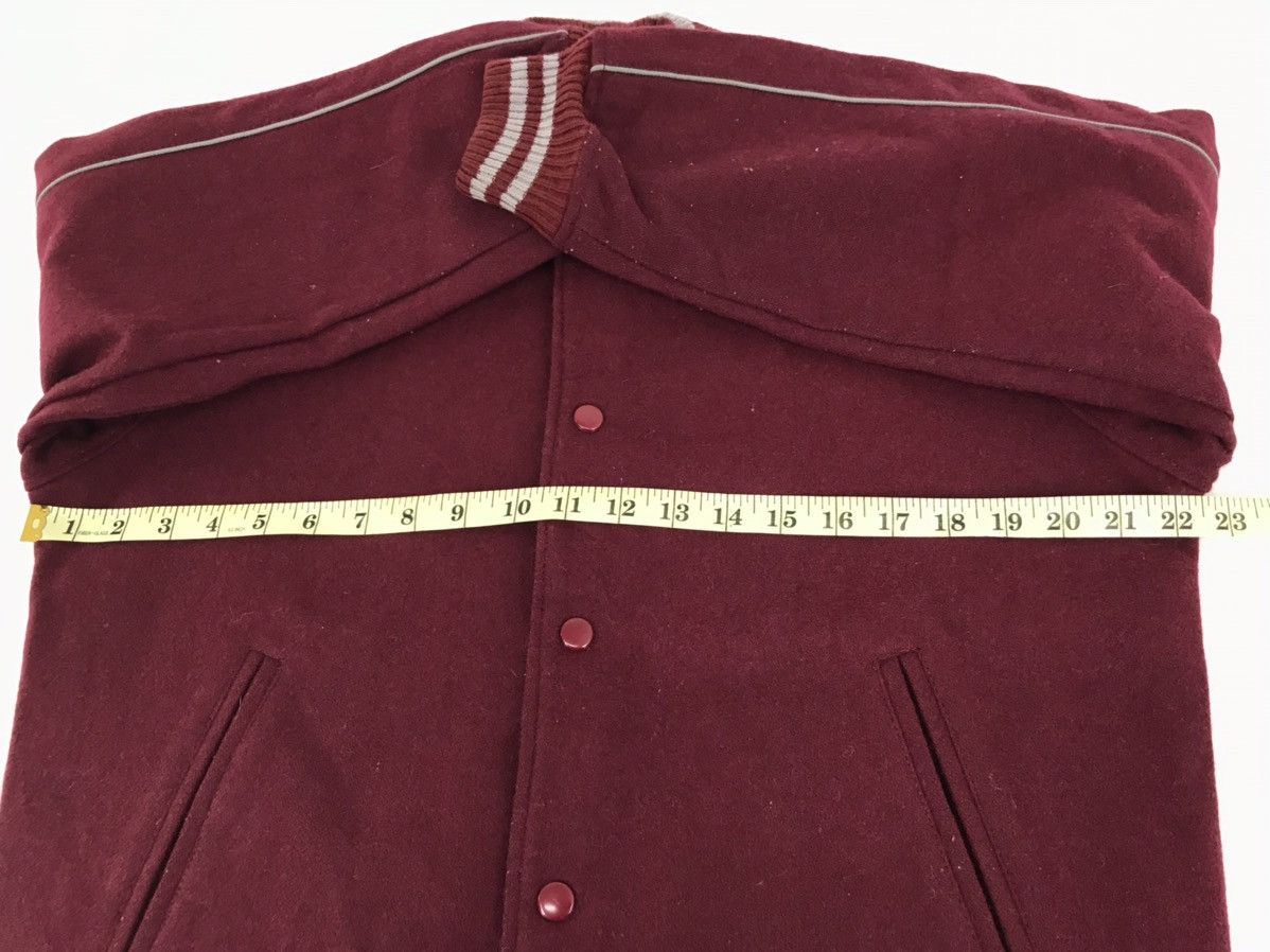 Japanese Brand Vintage Casual White Line Varsity Jacket Wool Quilted Inner Size US M / EU 48-50 / 2 - 8 Thumbnail