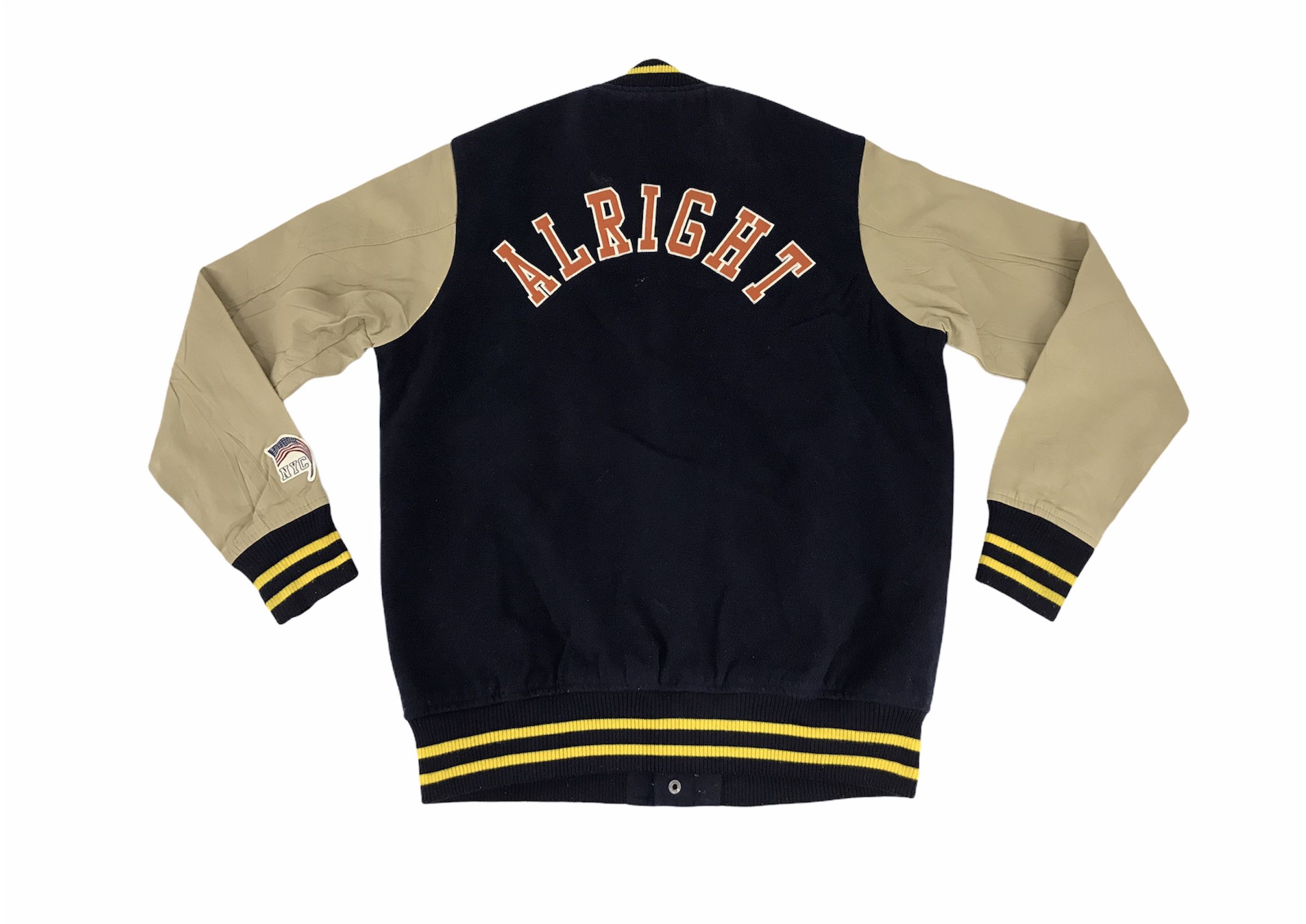 Japanese Brand Browny Alright Varsity Jacket Wool Spell Out Size US M / EU 48-50 / 2 - 2 Thumbnail