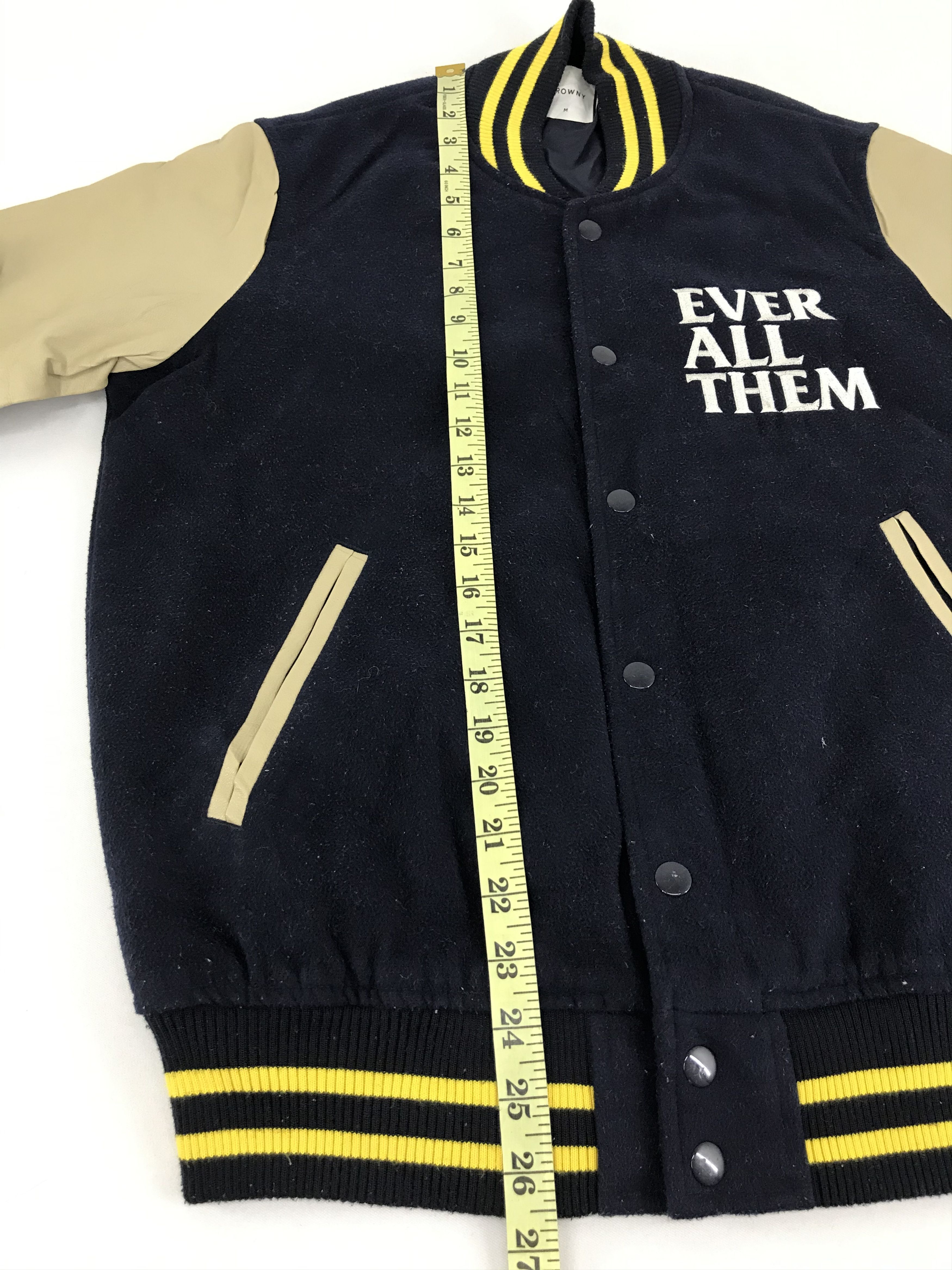 Japanese Brand Browny Alright Varsity Jacket Wool Spell Out Size US M / EU 48-50 / 2 - 9 Thumbnail