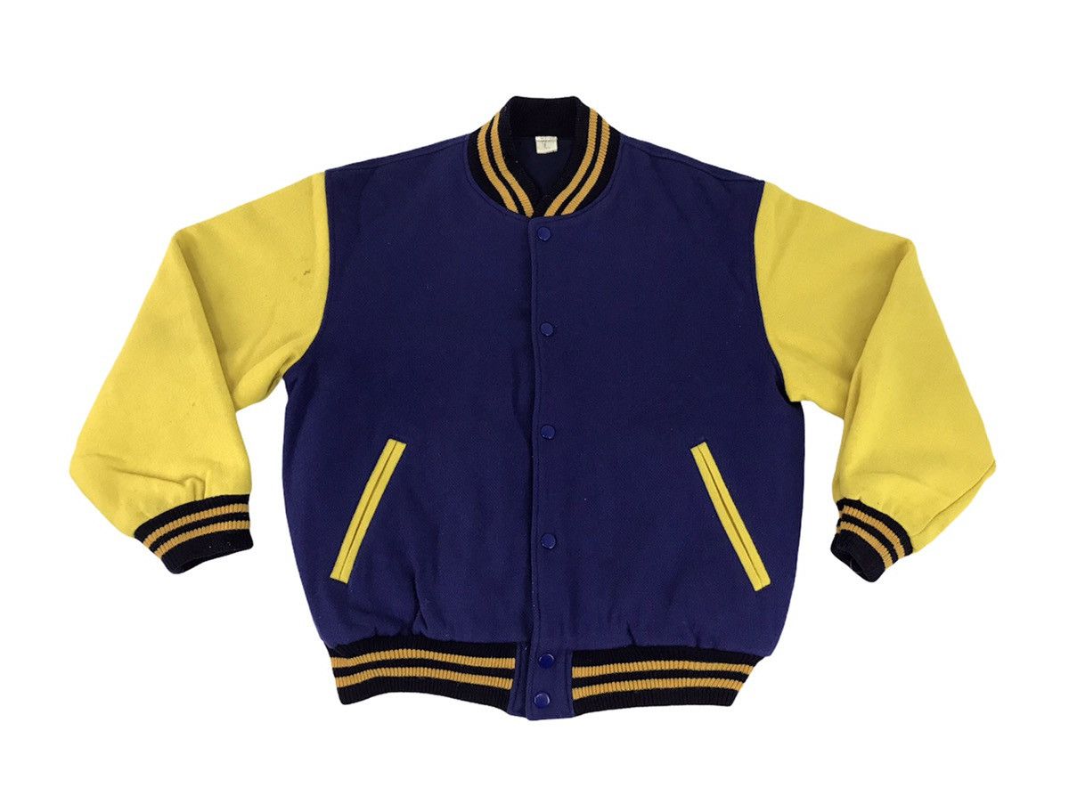 Japanese Brand Vintage 90s Varsity Jacket Wool College Fashion Size US M / EU 48-50 / 2 - 1 Thumbnail