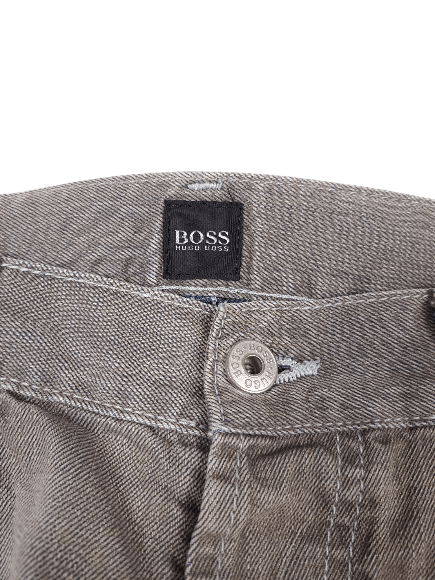 Hugo Boss × Vintage 💎 Vintage 34/32 Hugo Boss Gray Denim Jeans Pants Size US 34 / EU 50 - 3 Thumbnail