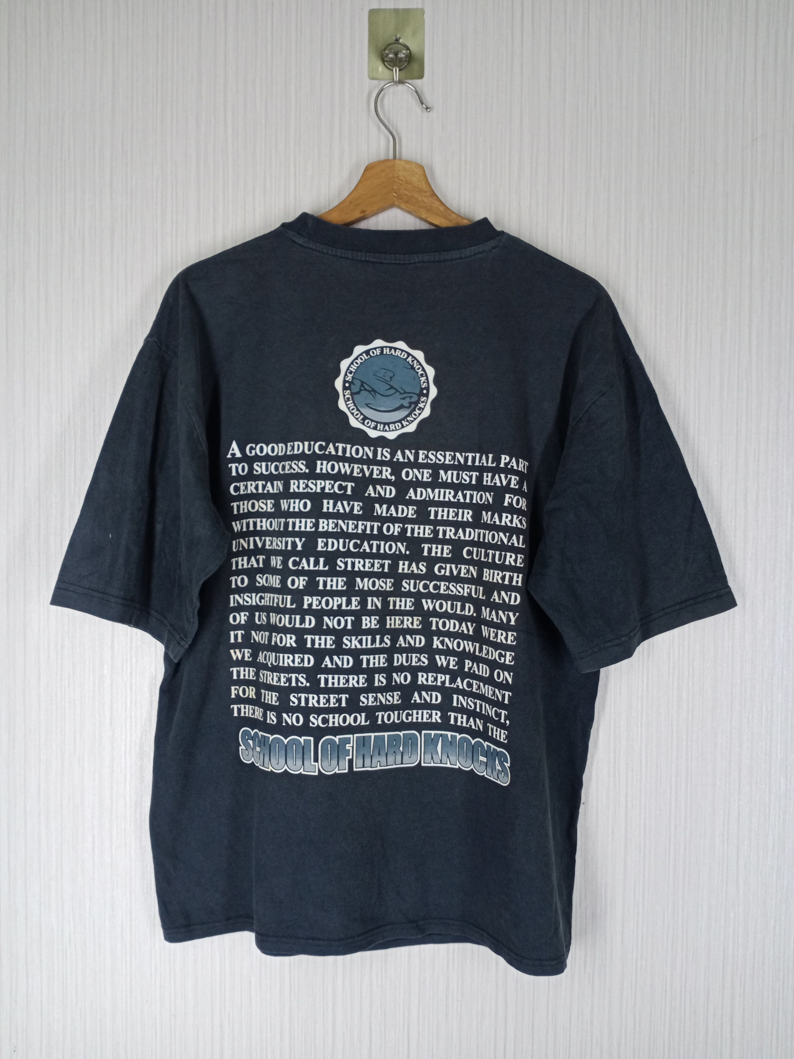 Vintage Vintage School Of Hard Knocks Tshirt Size US L / EU 52-54 / 3 - 2 Thumbnail