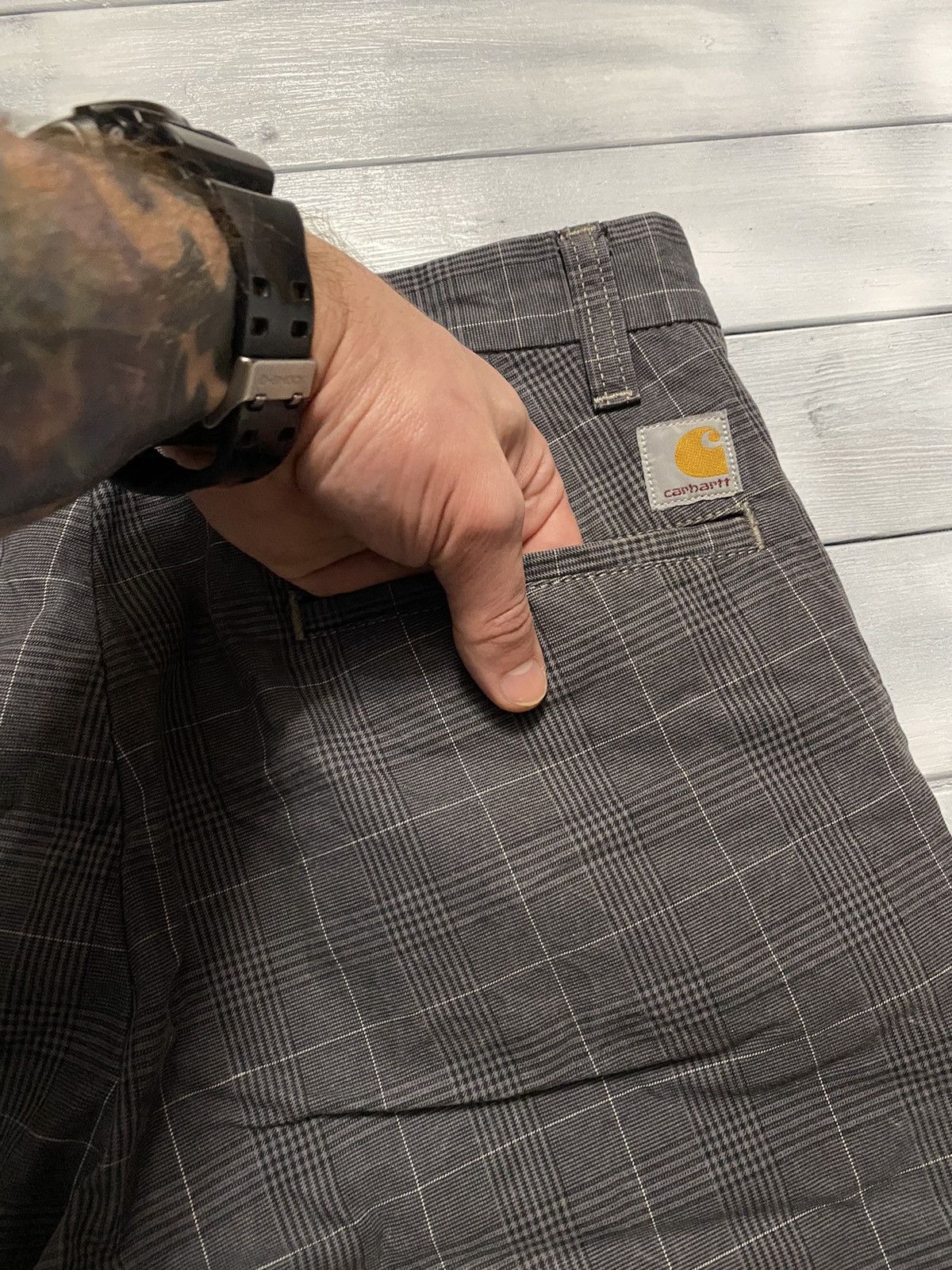 Carhartt Checkered shorts Carhartt Y2K style. Size US 32 / EU 48 - 3 Thumbnail