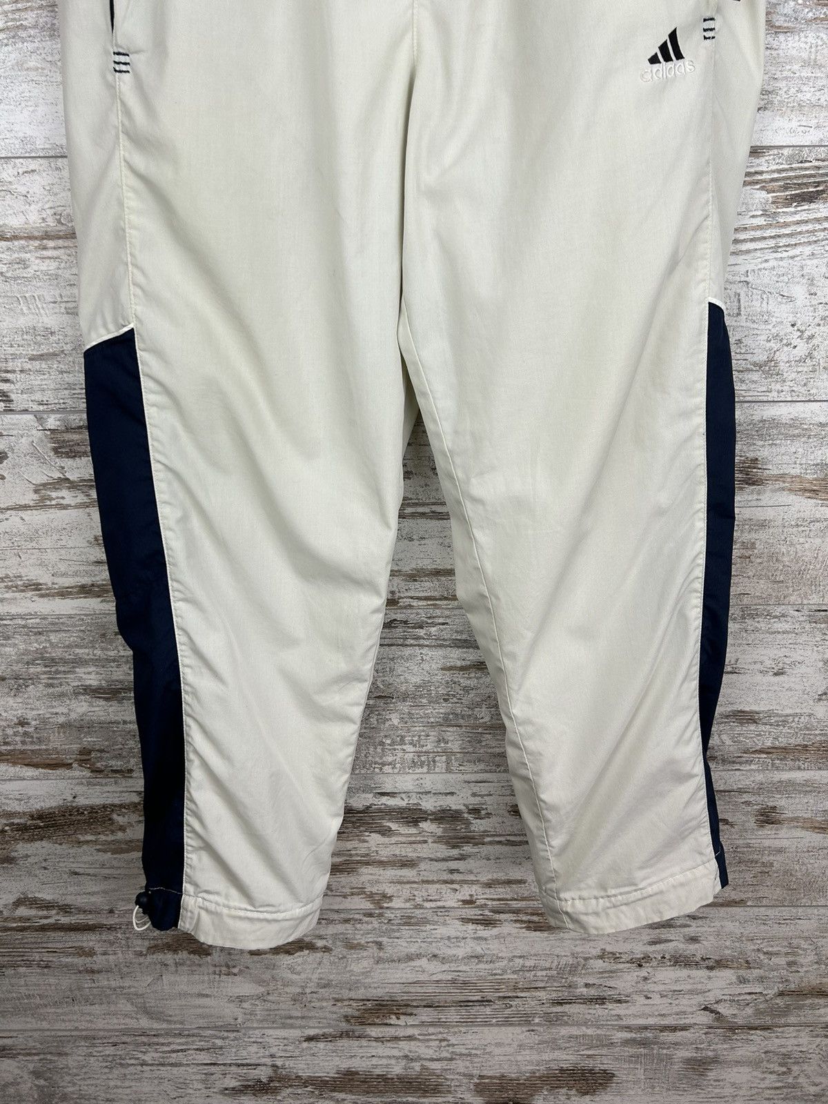 Adidas × Vintage Mens Vintage Adidas Stripes Sweatpants joggers drill pants Size US 32 / EU 48 - 4 Thumbnail
