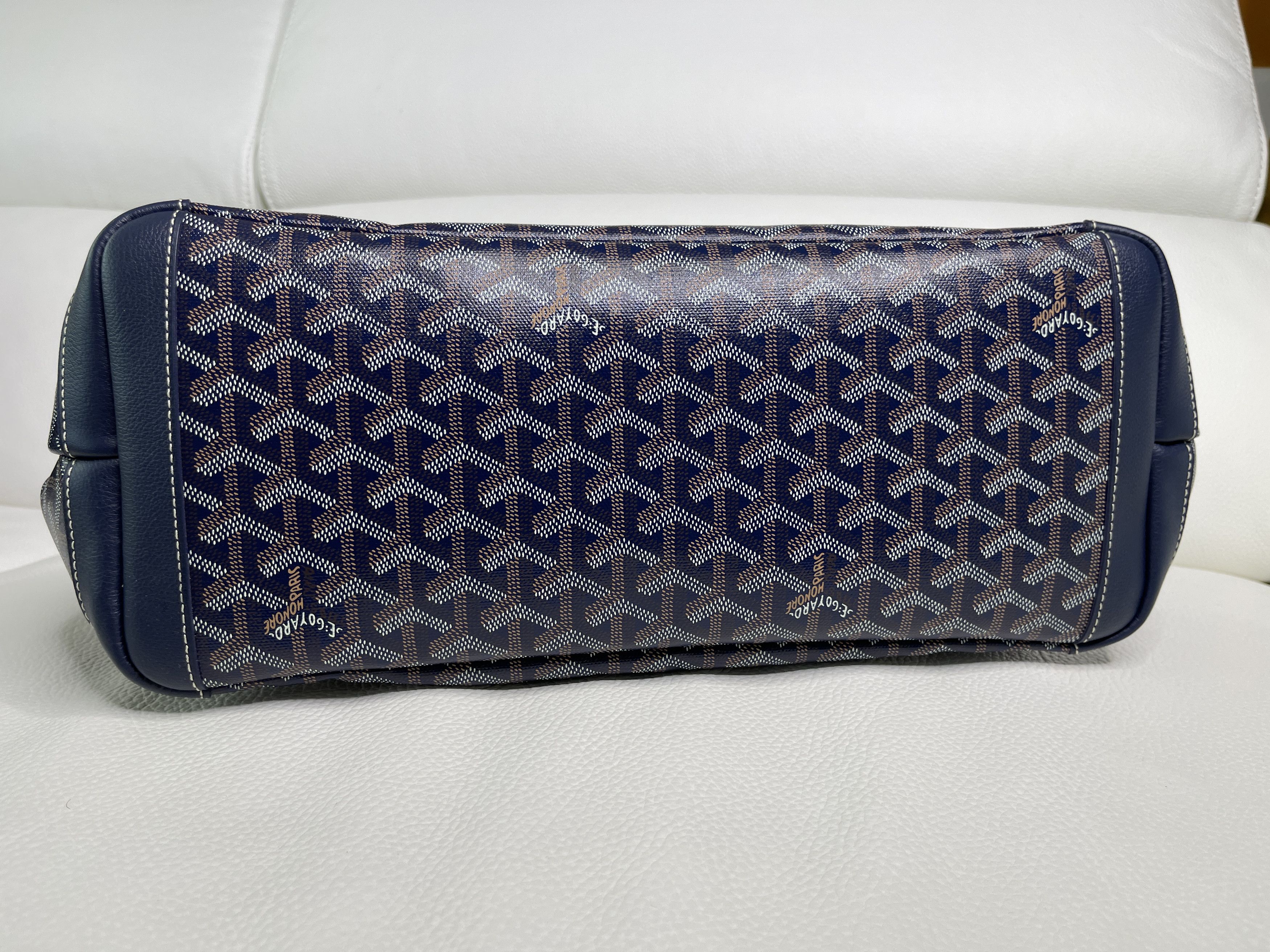 Goyard New Goyard Artois MM Navy Blue Zipped & Structured Tote Size ONE SIZE - 12 Thumbnail