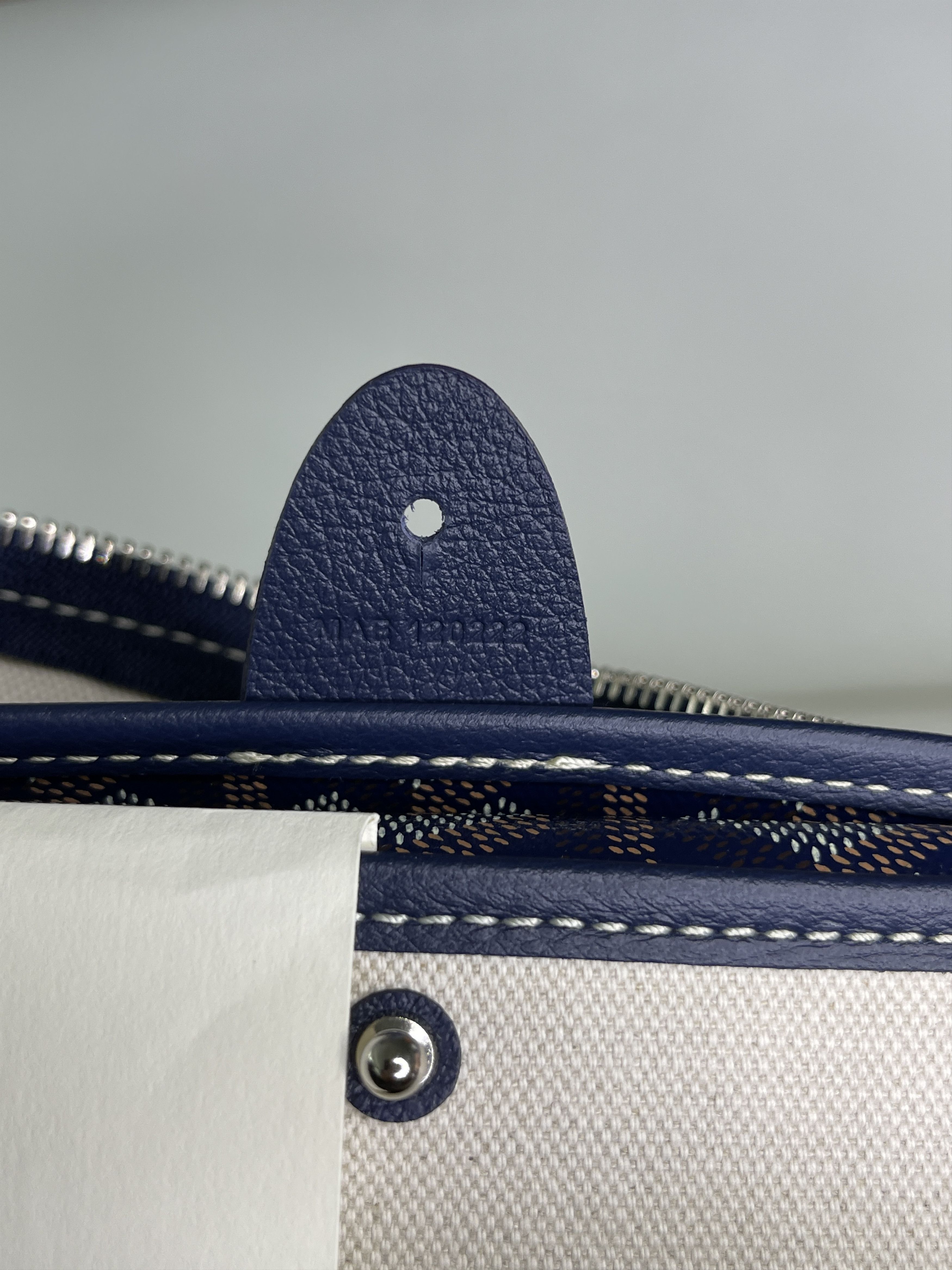 Goyard New Goyard Artois MM Navy Blue Zipped & Structured Tote Size ONE SIZE - 9 Thumbnail