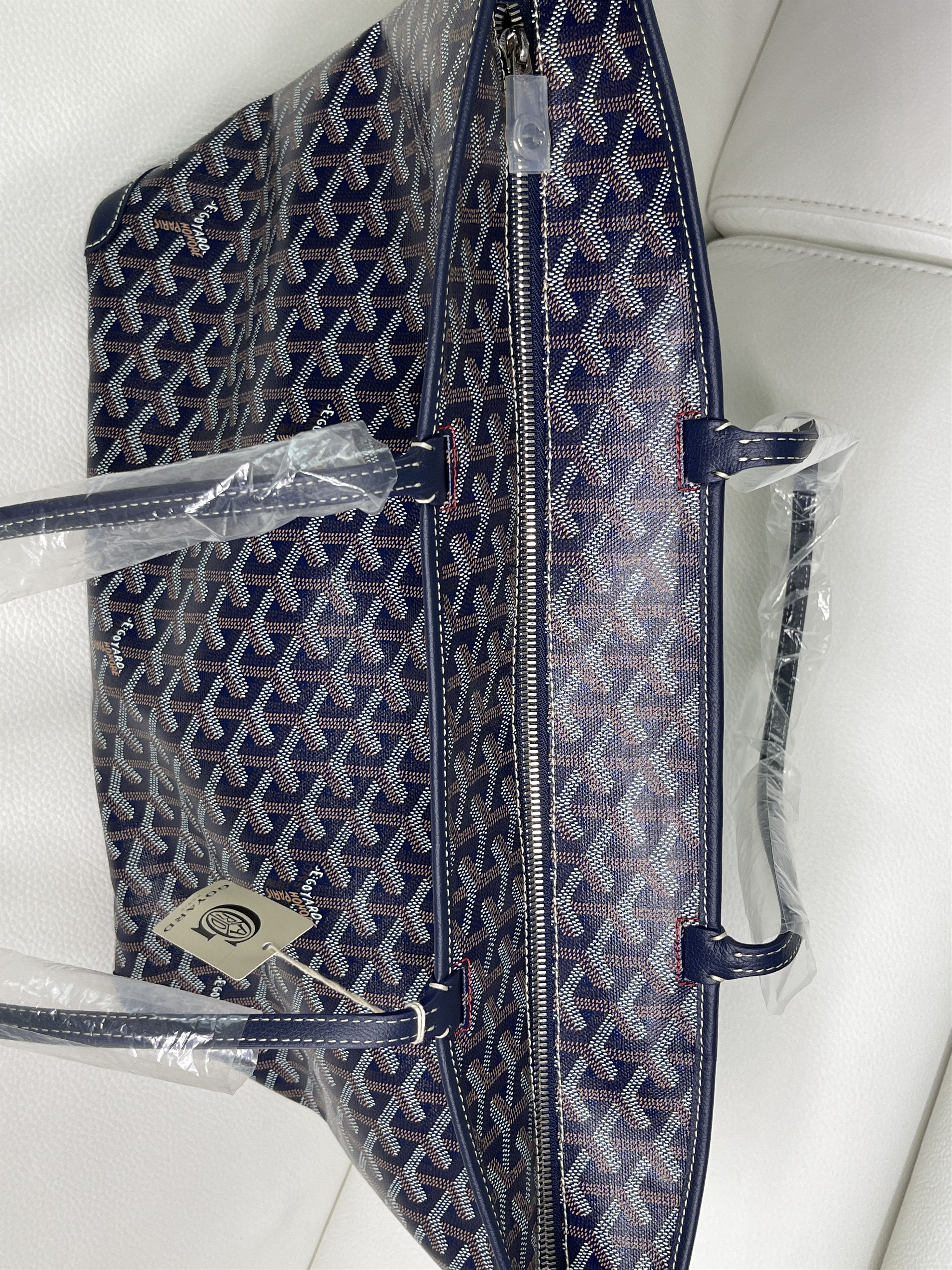 Goyard New Goyard Artois MM Navy Blue Zipped & Structured Tote Size ONE SIZE - 11 Thumbnail