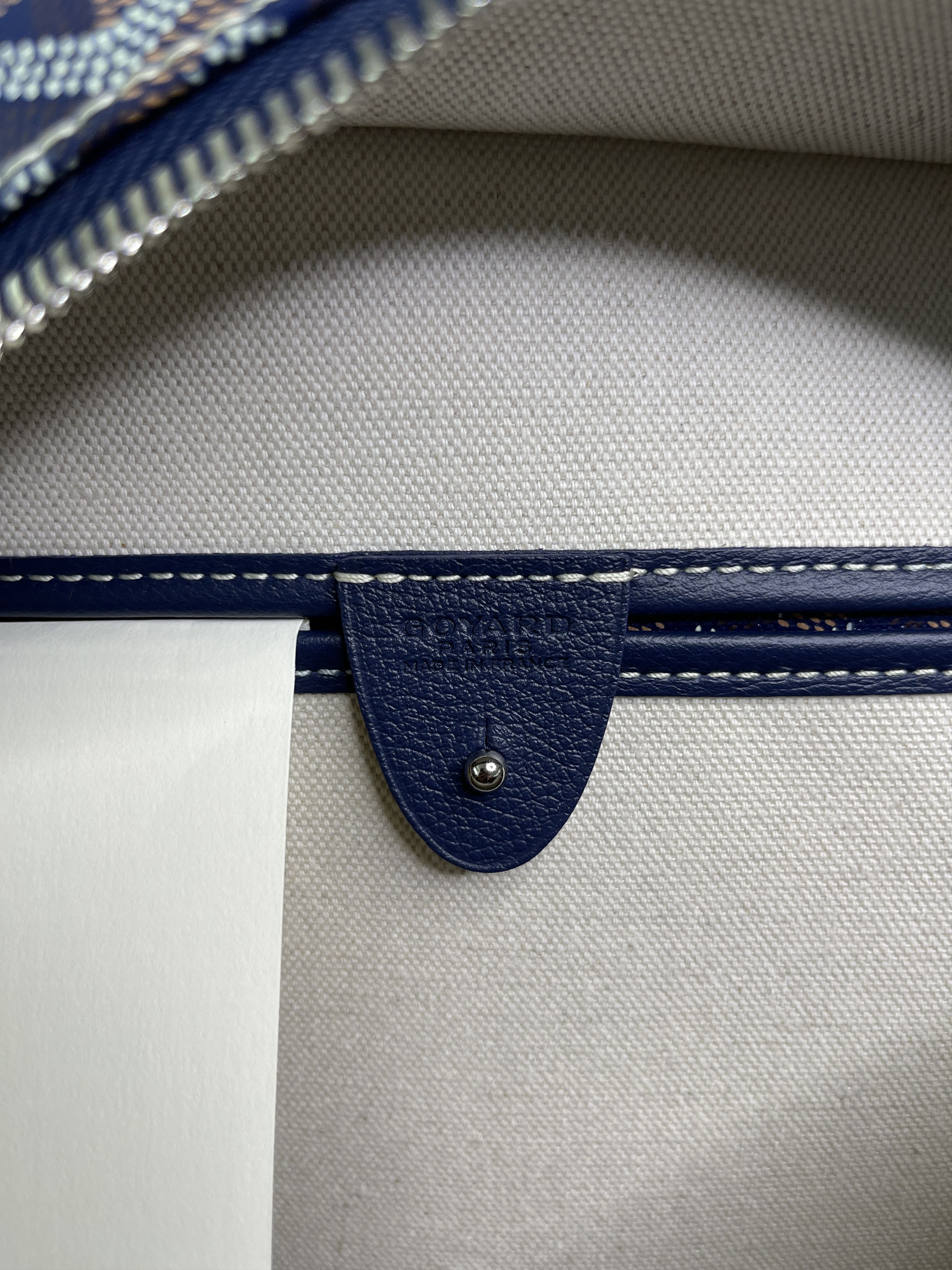 Goyard New Goyard Artois MM Navy Blue Zipped & Structured Tote Size ONE SIZE - 8 Thumbnail