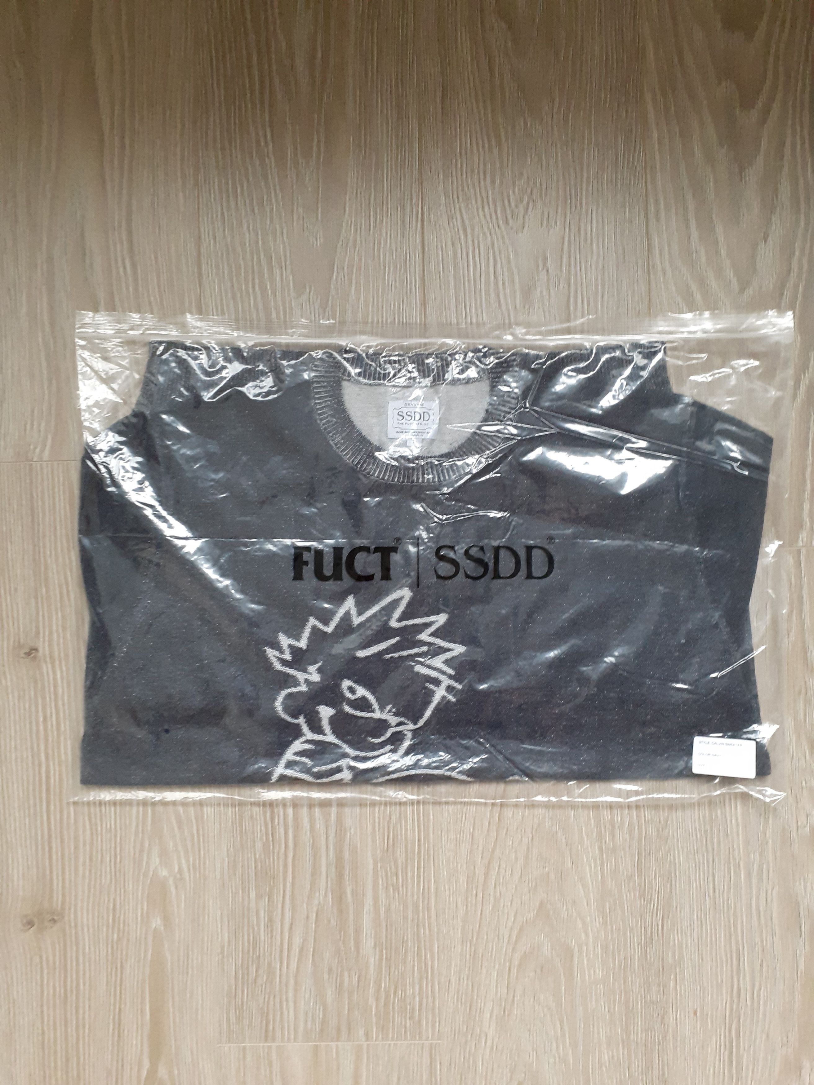 FUCT FUCT SSDD "PISSED ON" SWEATER NAVY Size US L / EU 52-54 / 3 - 2 Thumbnail