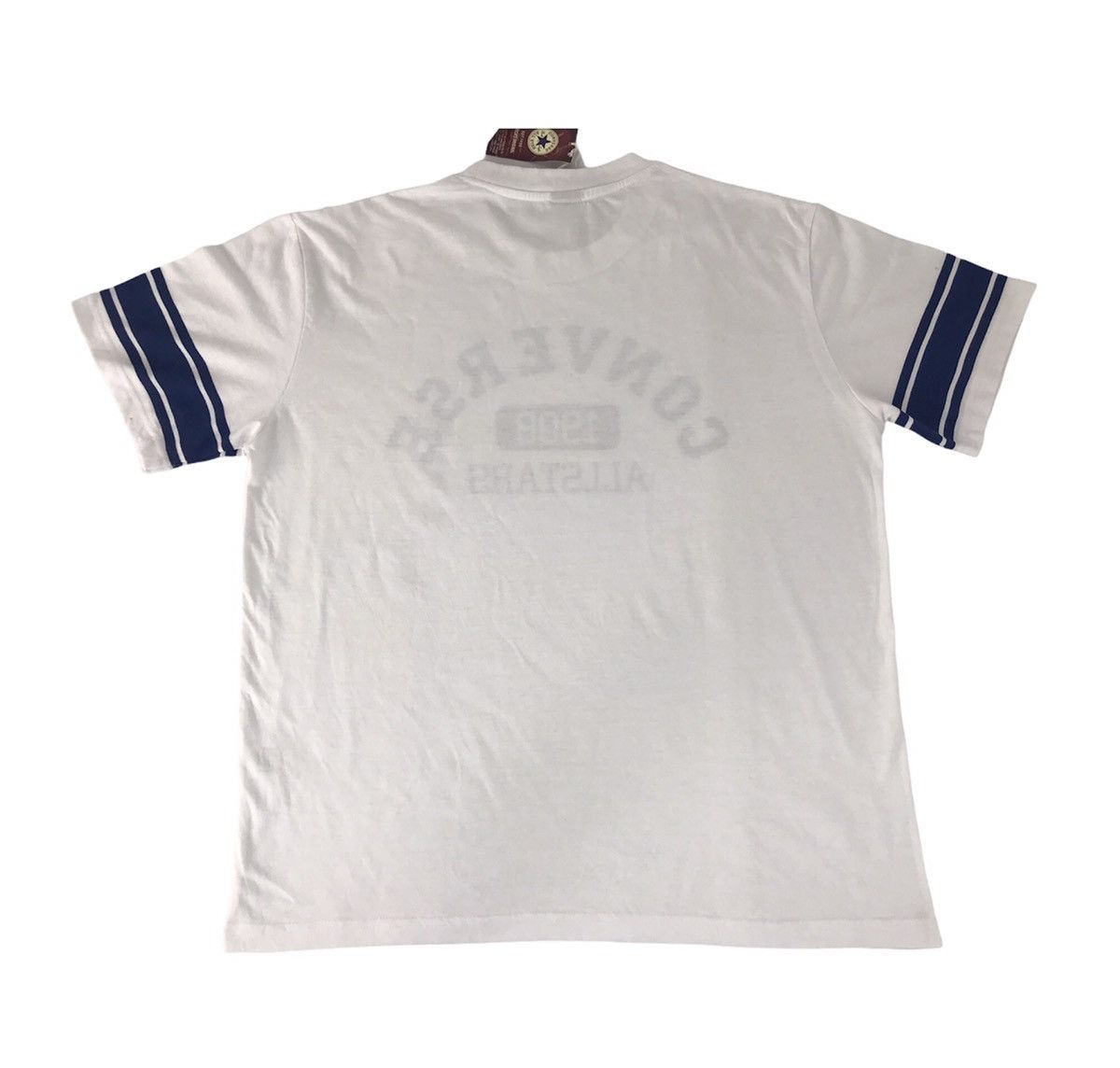 Converse × Vintage Vintage Converse All Star 1908 Striped Sleeve T-shirt Tee Size US XL / EU 56 / 4 - 6 Thumbnail
