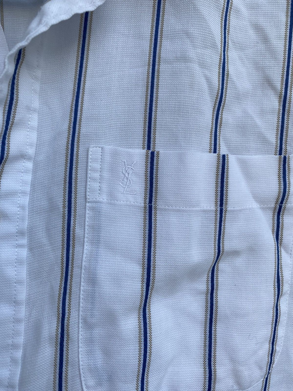 Yves Saint Laurent Super Soft YSL Shirt Summer 90s w/ Logo Size US L / EU 52-54 / 3 - 7 Thumbnail