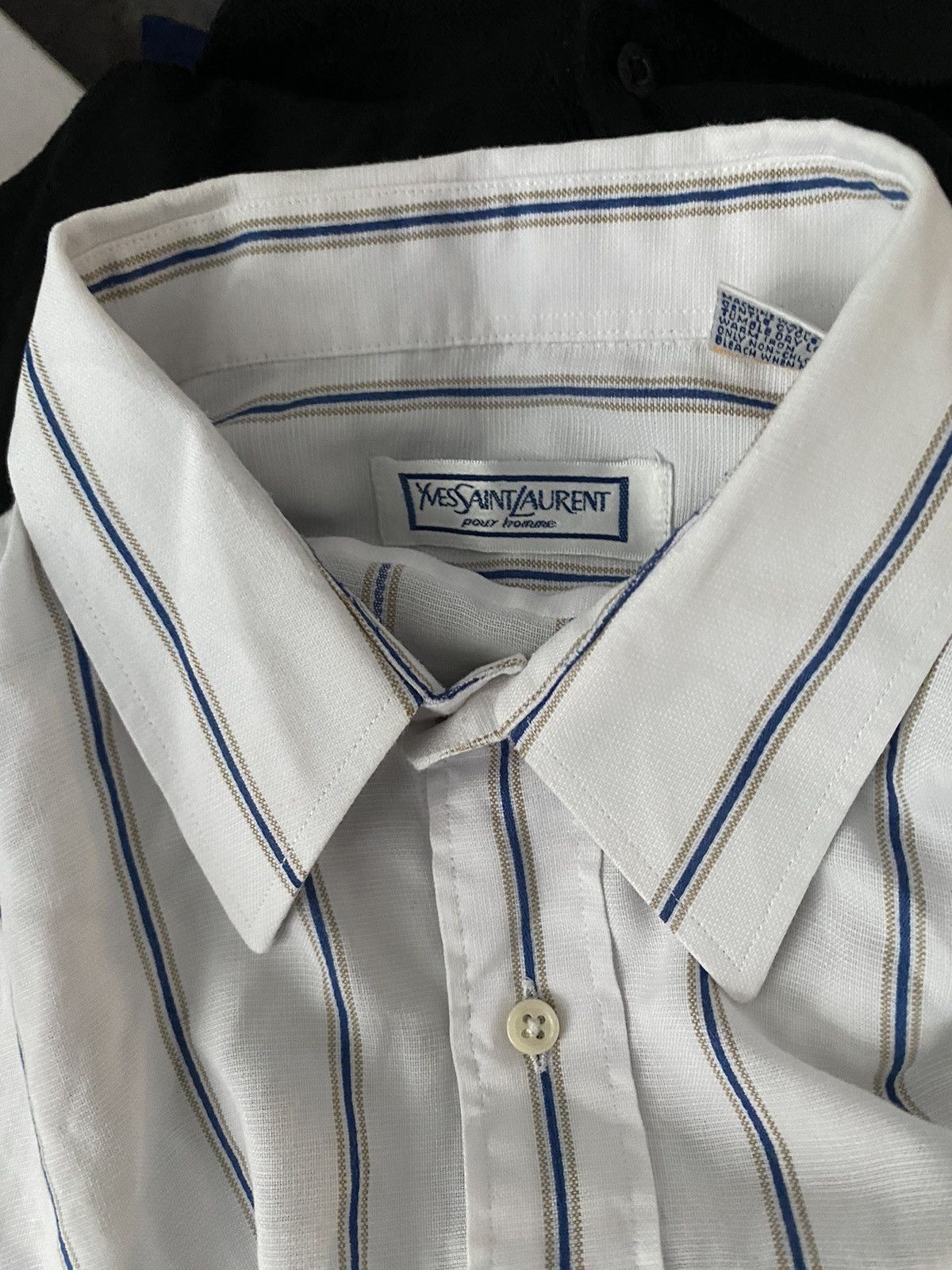 Yves Saint Laurent Super Soft YSL Shirt Summer 90s w/ Logo Size US L / EU 52-54 / 3 - 12 Thumbnail