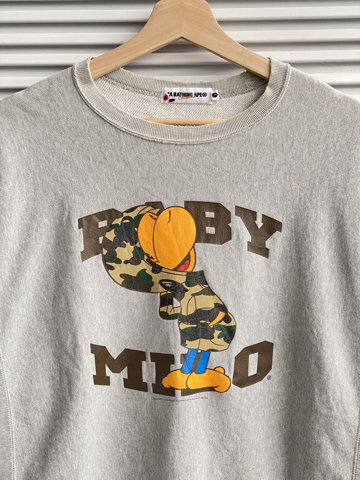 Bape Baby Milo Crewneck Size US M / EU 48-50 / 2 - 1 Thumbnail