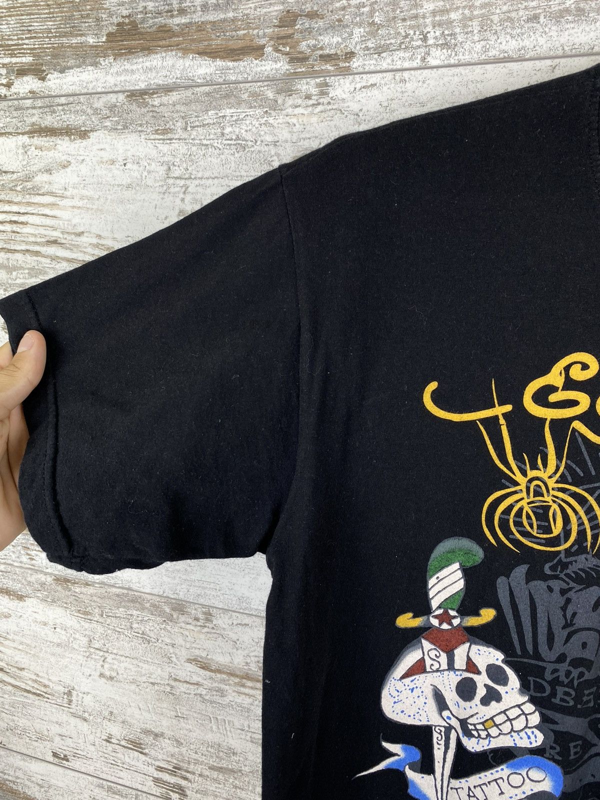 Christian Audigier × Ed Hardy × Vintage Mens Vintage Ed Hardy T-shirt By Christian Audigier tee y2k Size US S / EU 44-46 / 1 - 5 Thumbnail