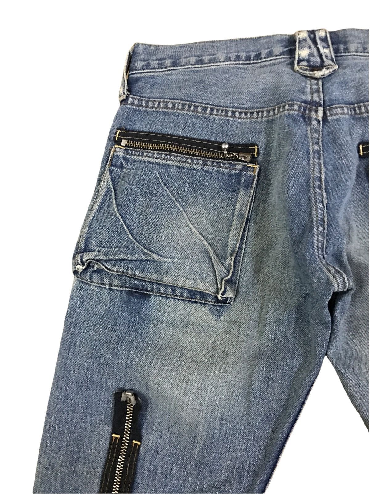 Japanese Brand 💥Mega Rare💥Japan R.N.A Bondage Zipper Undercover Style Size US 28 / EU 44 - 7 Thumbnail