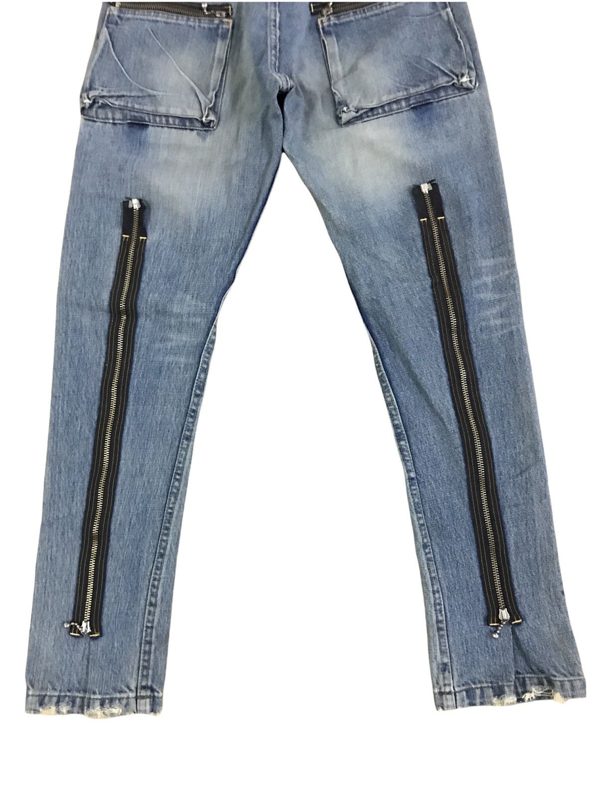 Japanese Brand 💥Mega Rare💥Japan R.N.A Bondage Zipper Undercover Style Size US 28 / EU 44 - 9 Thumbnail