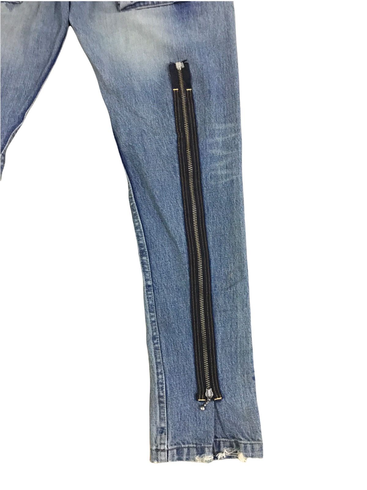 Japanese Brand 💥Mega Rare💥Japan R.N.A Bondage Zipper Undercover Style Size US 28 / EU 44 - 13 Thumbnail