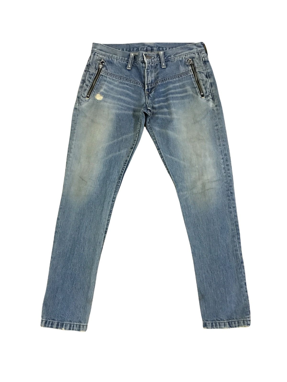 Japanese Brand 💥Mega Rare💥Japan R.N.A Bondage Zipper Undercover Style Size US 28 / EU 44 - 2 Thumbnail