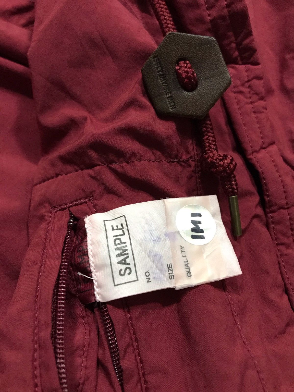 Issey Miyake Burgundy Padded Oversized Fishtail -Sample Size US L / EU 52-54 / 3 - 7 Thumbnail