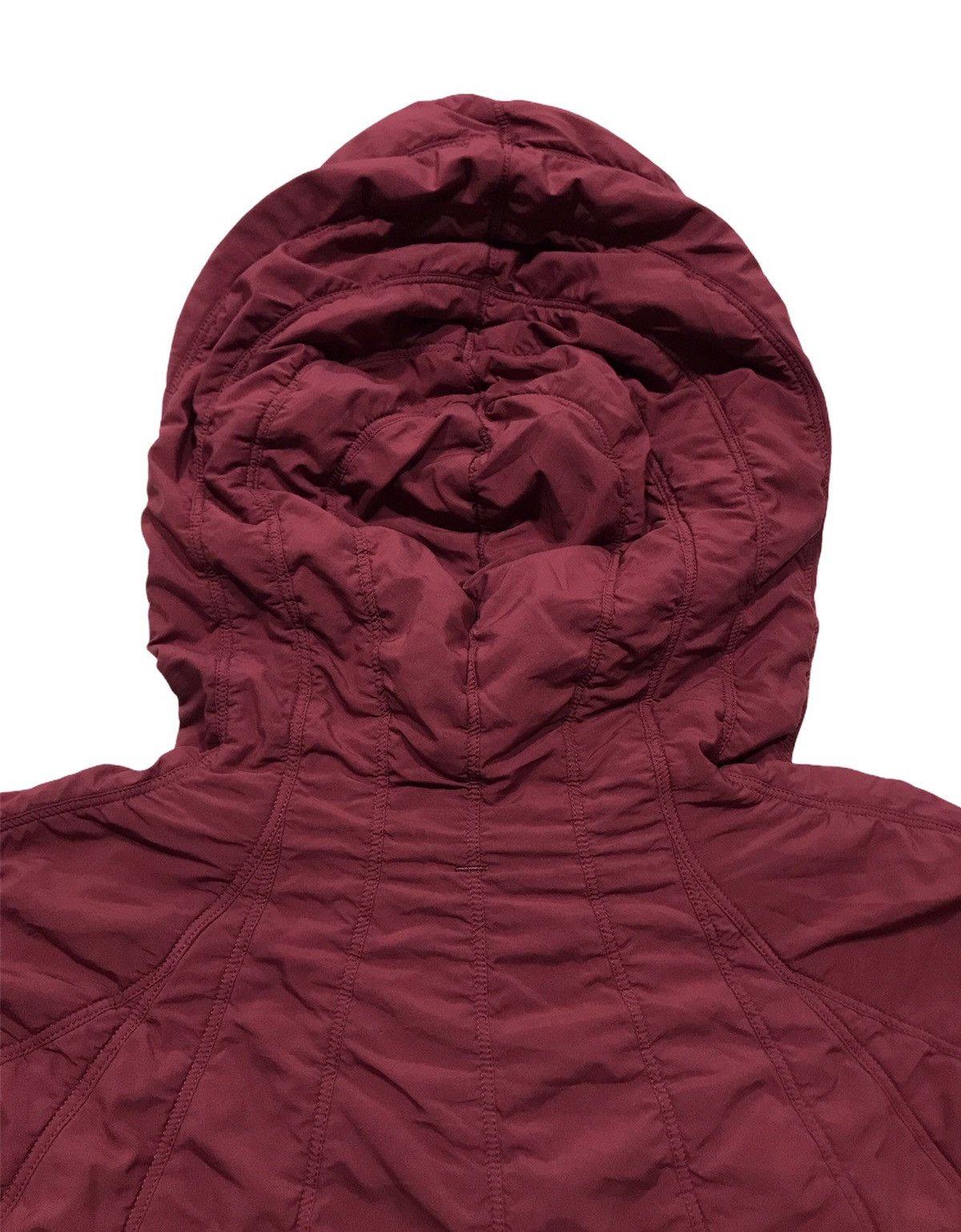 Issey Miyake Burgundy Padded Oversized Fishtail -Sample Size US L / EU 52-54 / 3 - 4 Thumbnail