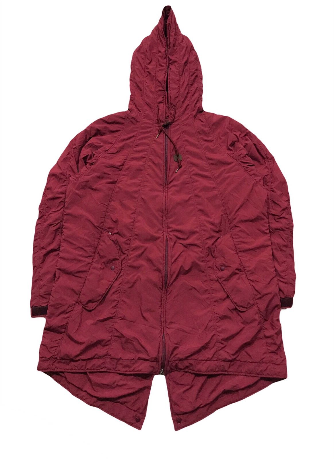 Issey Miyake Burgundy Padded Oversized Fishtail -Sample Size US L / EU 52-54 / 3 - 1 Thumbnail