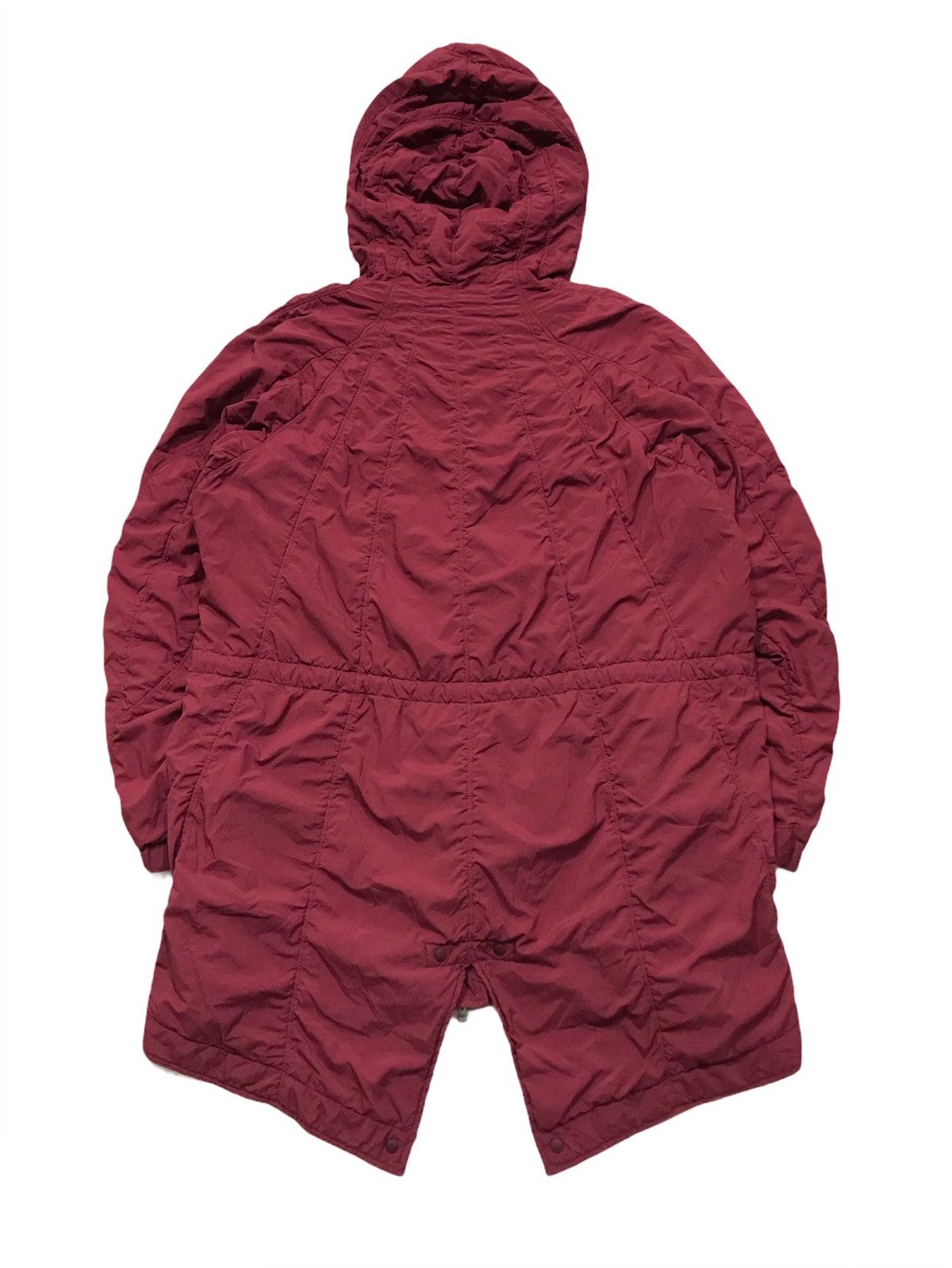Issey Miyake Burgundy Padded Oversized Fishtail -Sample Size US L / EU 52-54 / 3 - 2 Thumbnail