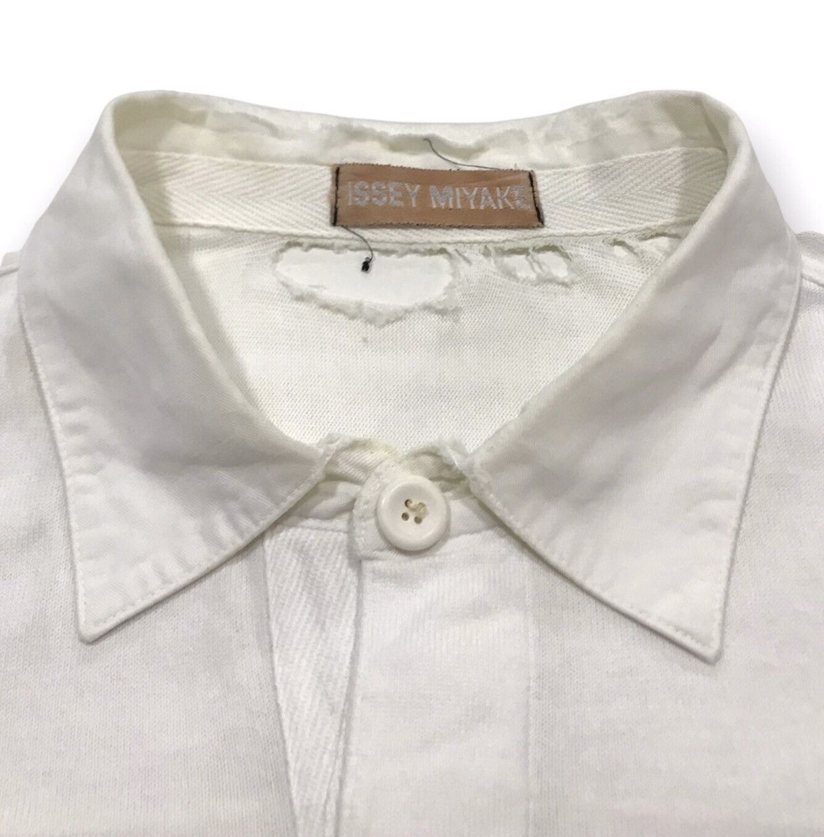 Issey Miyake × Vintage AW92 Thrashed Rugby Shirt Size US M / EU 48-50 / 2 - 5 Thumbnail