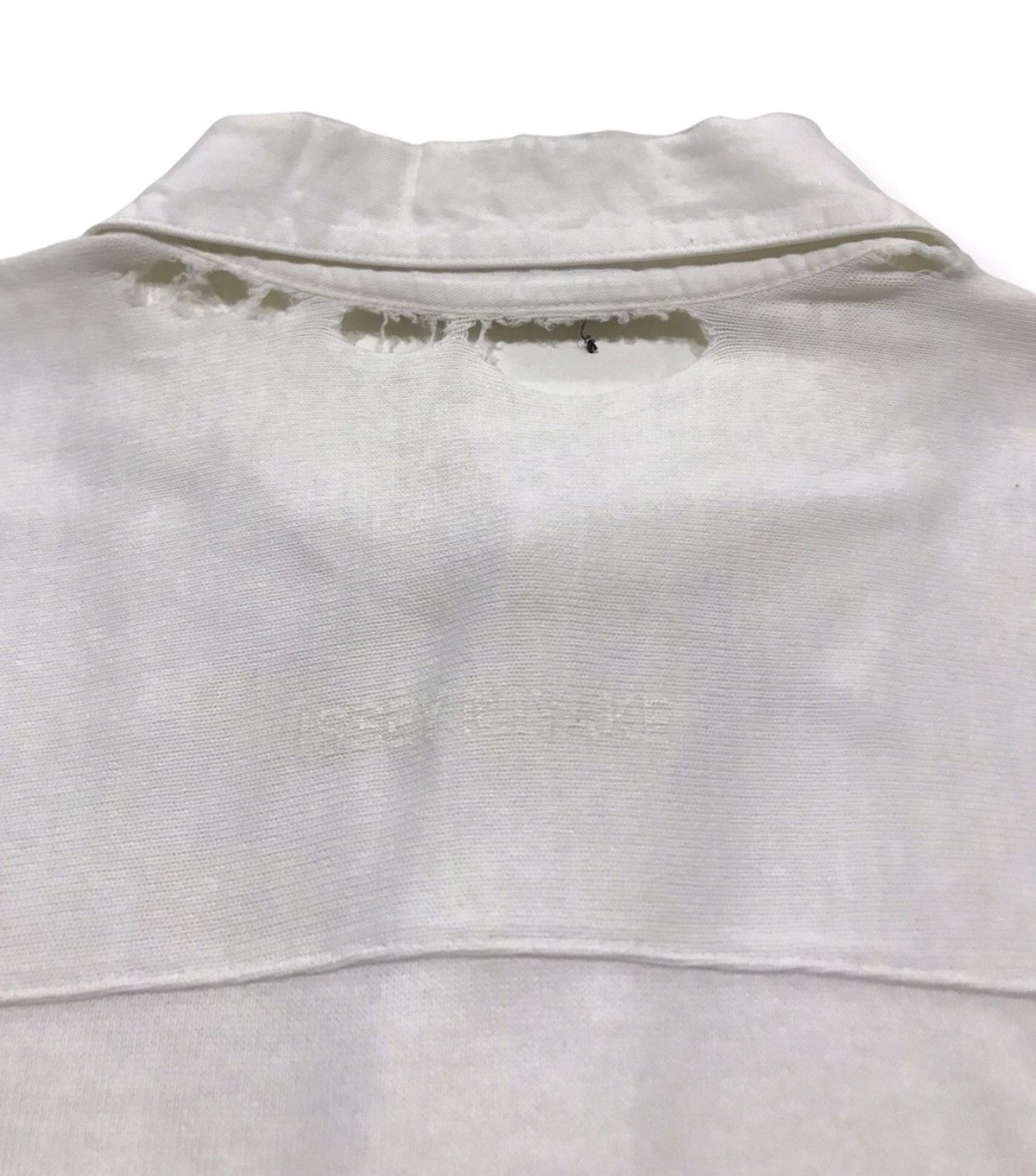 Issey Miyake × Vintage AW92 Thrashed Rugby Shirt Size US M / EU 48-50 / 2 - 3 Thumbnail