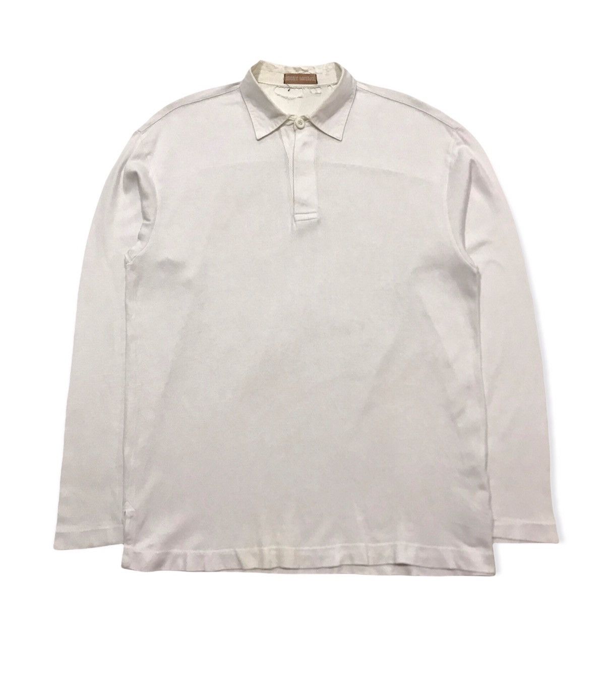 Issey Miyake × Vintage AW92 Thrashed Rugby Shirt Size US M / EU 48-50 / 2 - 2 Thumbnail